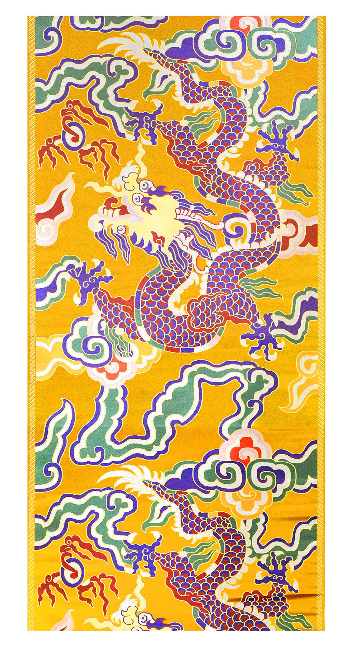 Mandala Crafts Dragon Brocade Fabric by The Yard for Upholstery and Fashion Clothing Design