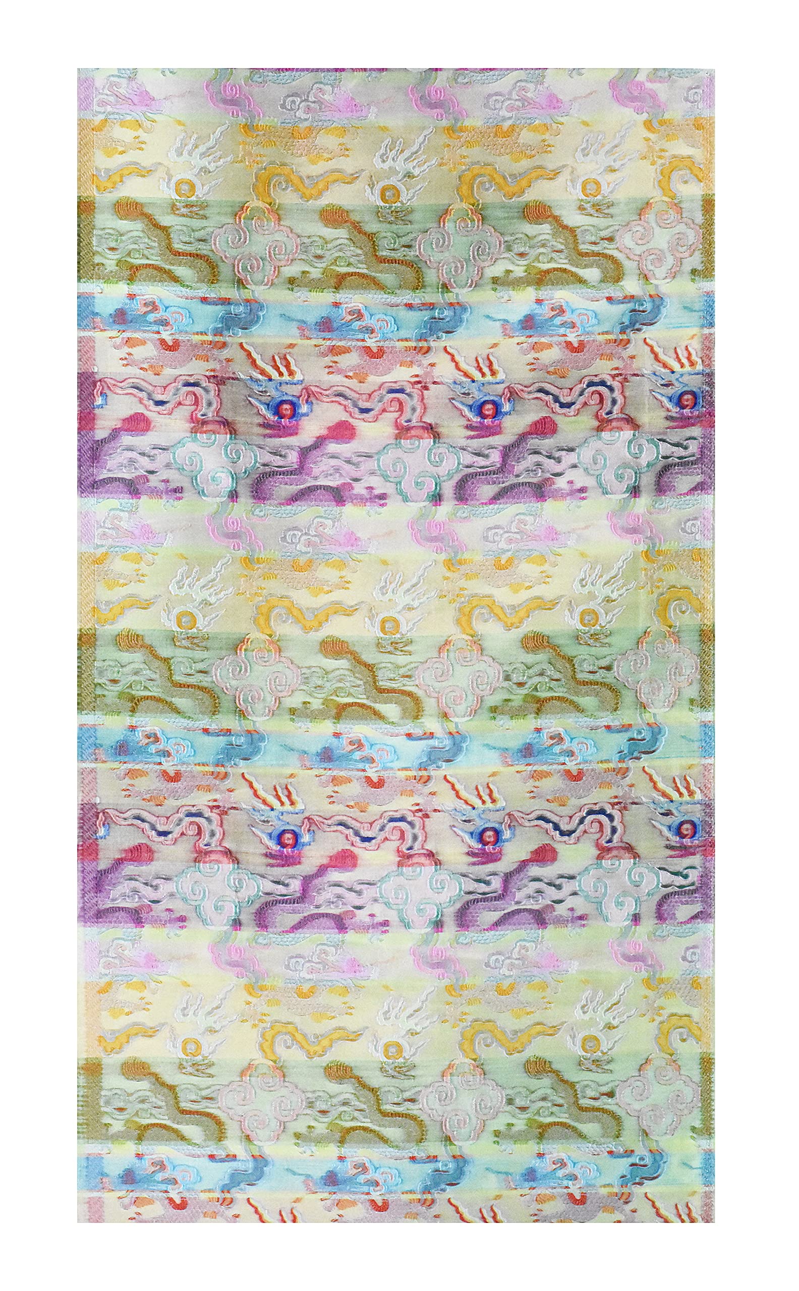 Mandala Crafts Dragon Brocade Fabric by The Yard for Upholstery and Fashion Clothing Design