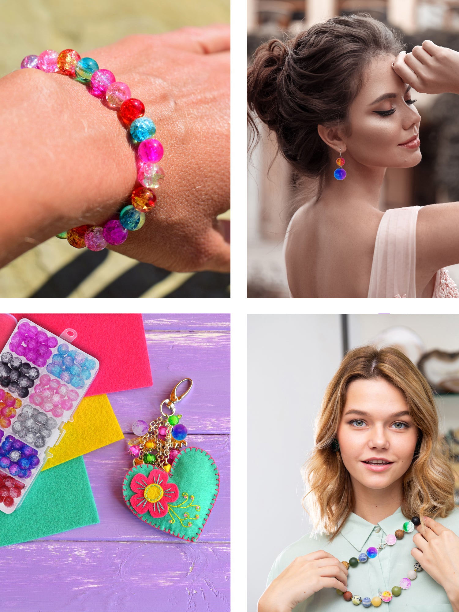 Mandala Crafts Lampwork Glass Beads for Jewelry Making - Crackle Lampwork Glass Round Beads in Bulk for Bracelets Necklaces Earrings Crafts