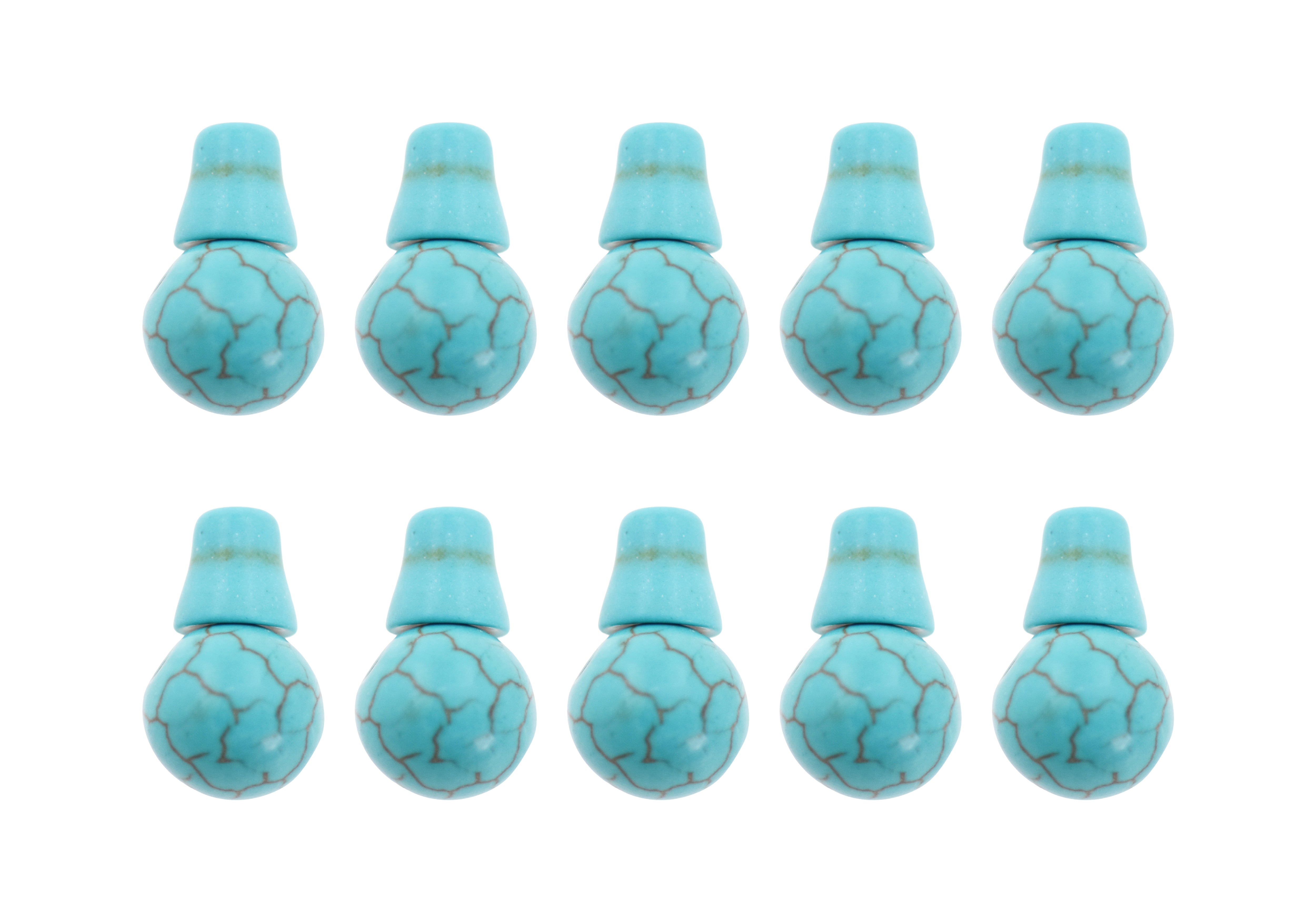 Mandala Crafts 3 Hole Guru Beads for Mala Making Beads 10 Sets Loose Prayer Beads Mala Guru Beads for Tibetan Prayer Beads Tibetan Mala Beads