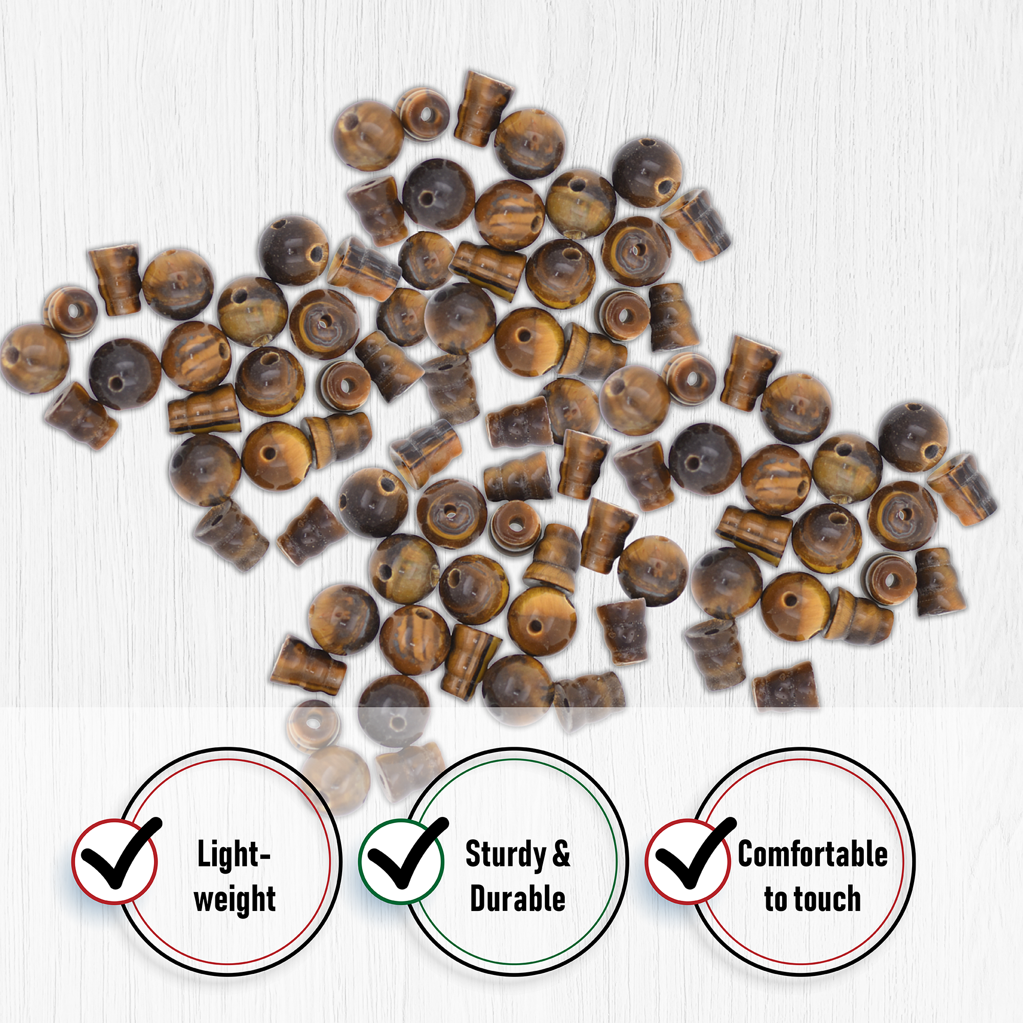 Mandala Crafts 3 Hole Guru Beads for Mala Making Beads 10 Sets Loose Prayer Beads Mala Guru Beads for Tibetan Prayer Beads Tibetan Mala Beads