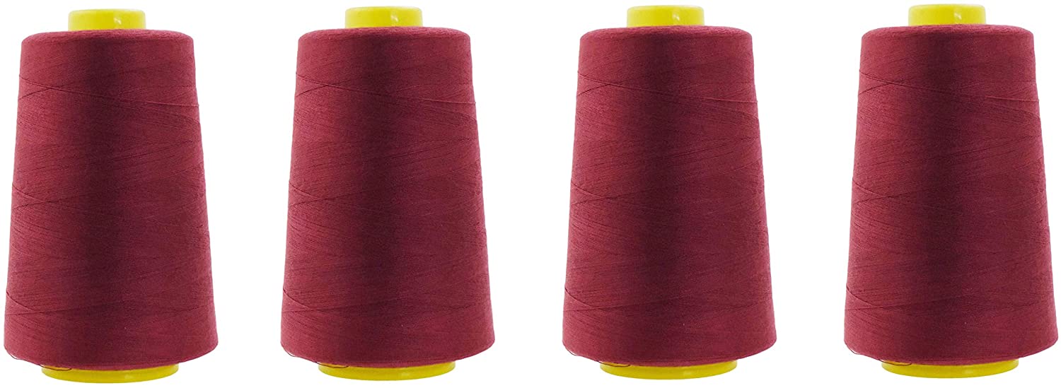 All Purpose Sewing Thread from Polyester for Serger, Overlock, Quilting, Sewing Machine
