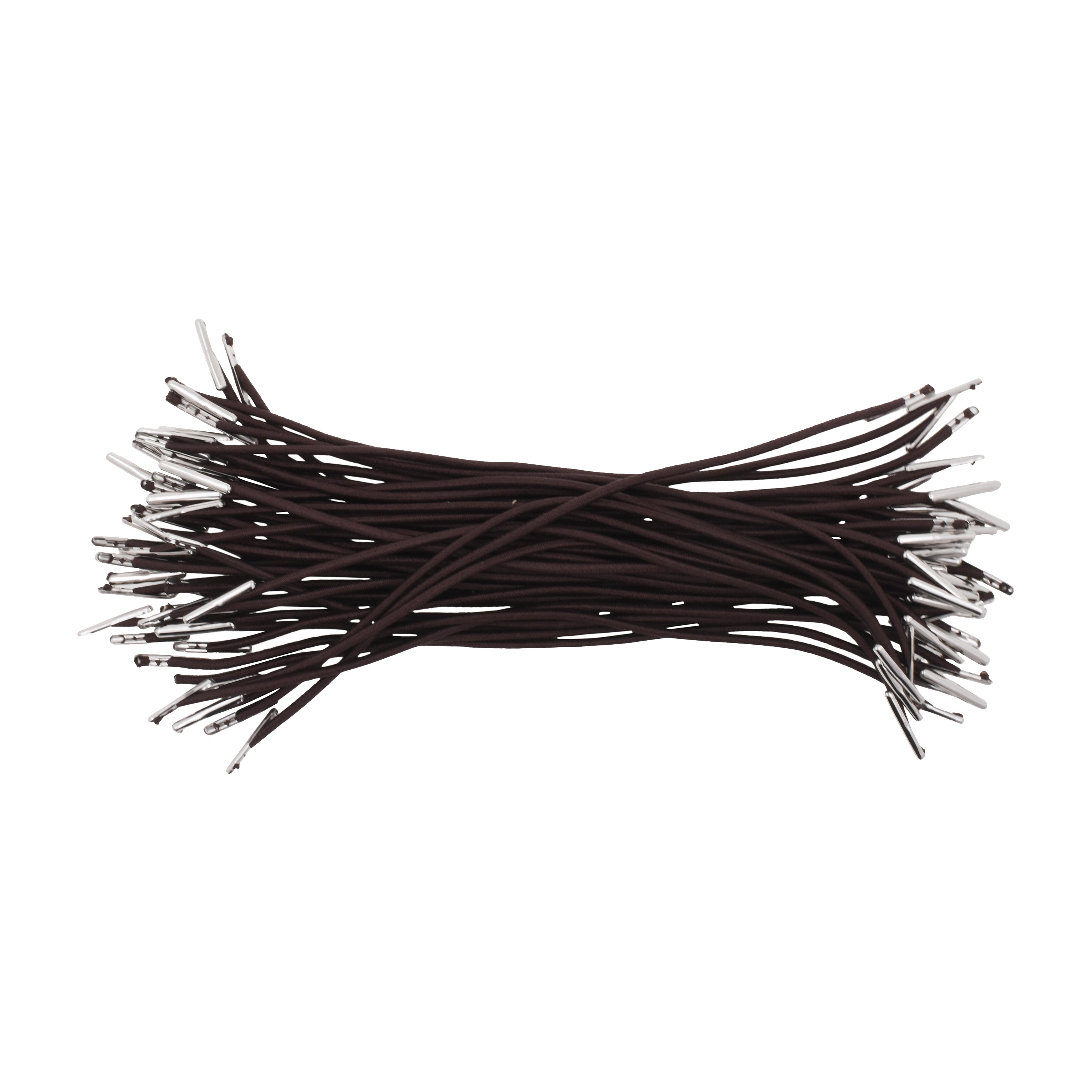 Mandala Crafts Elastic Barbed Cord, Stretch Loop Band with Metal Ends for Masks, Hats, Menus, Badges, Signs