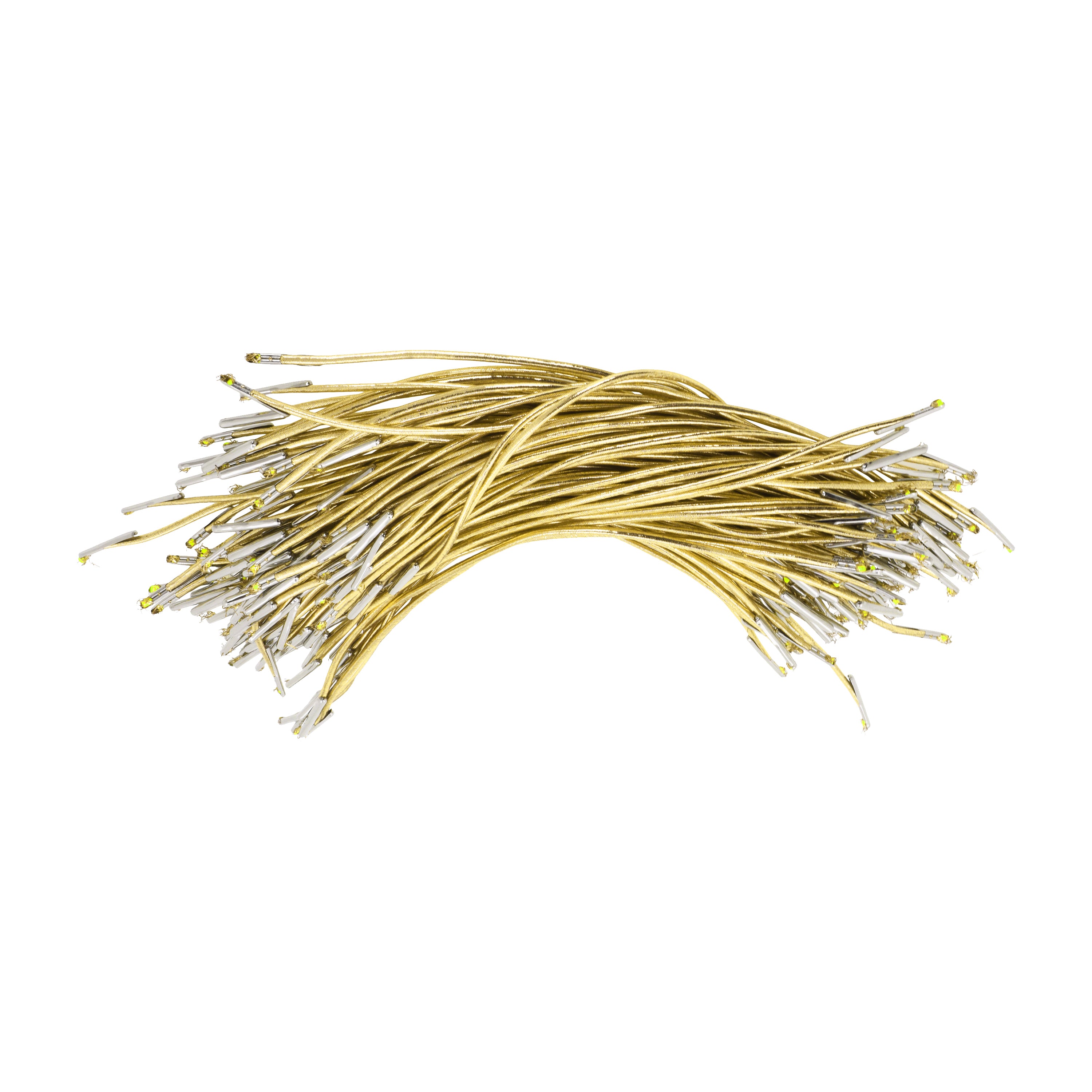 Mandala Crafts Elastic Barbed Cord, Stretch Loop Band with Metal Ends for Masks, Hats, Menus, Badges, Signs