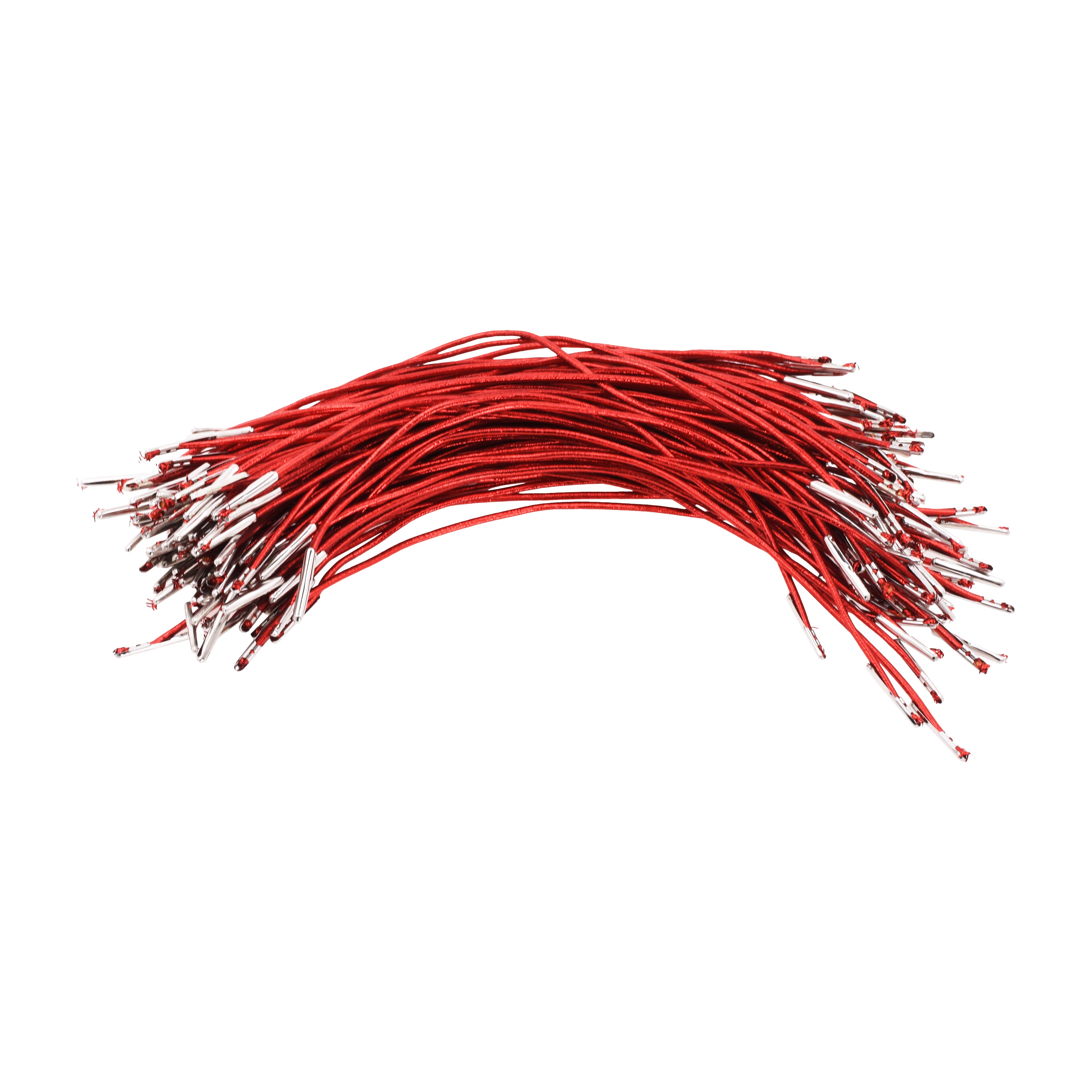 Mandala Crafts Elastic Barbed Cord, Stretch Loop Band with Metal Ends for Masks, Hats, Menus, Badges, Signs