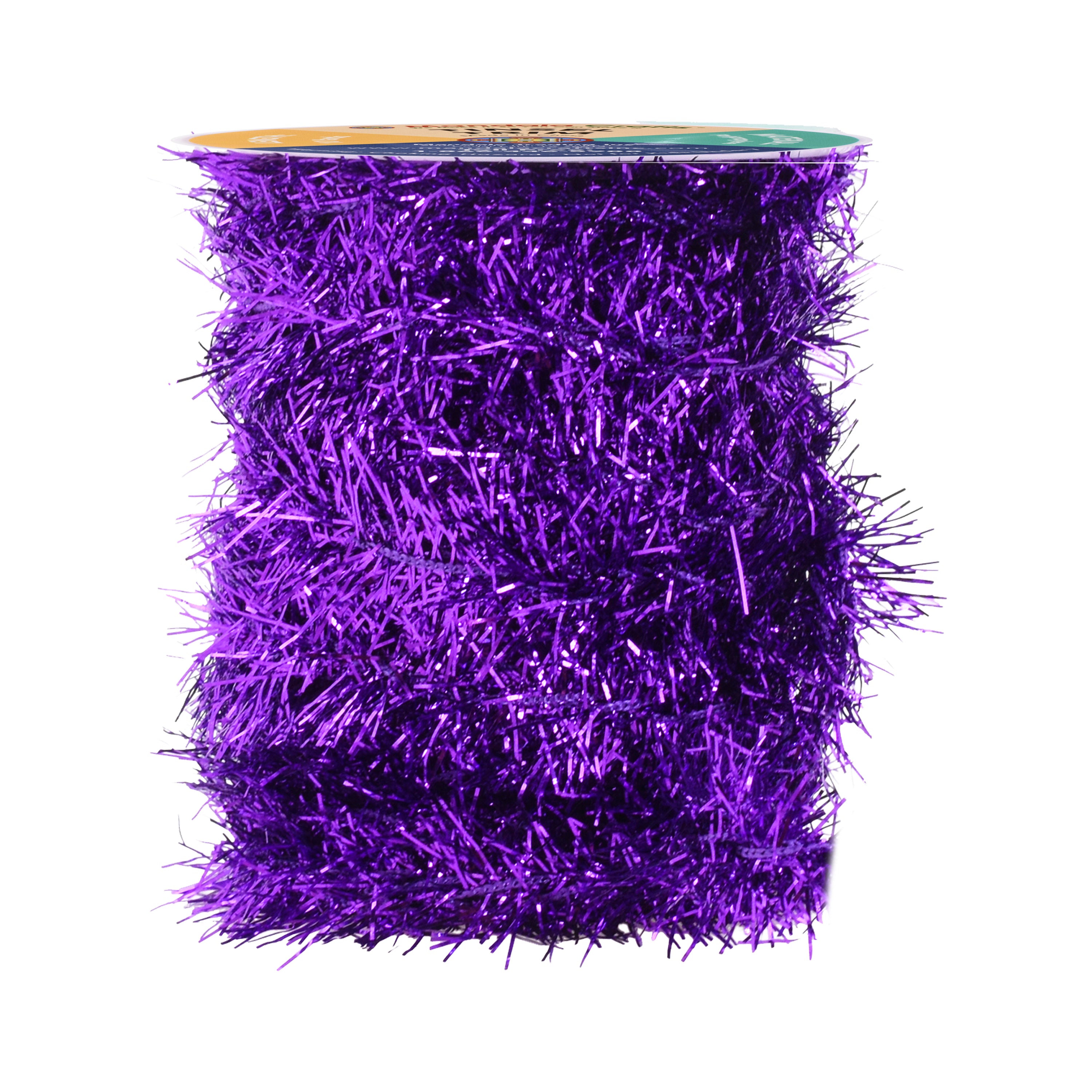 Tinsel Garland Décor Thin Tinsel Ribbon Metallic Mini Garland with Wire for Christmas Tree Decoration Wedding Birthday Party Supplies