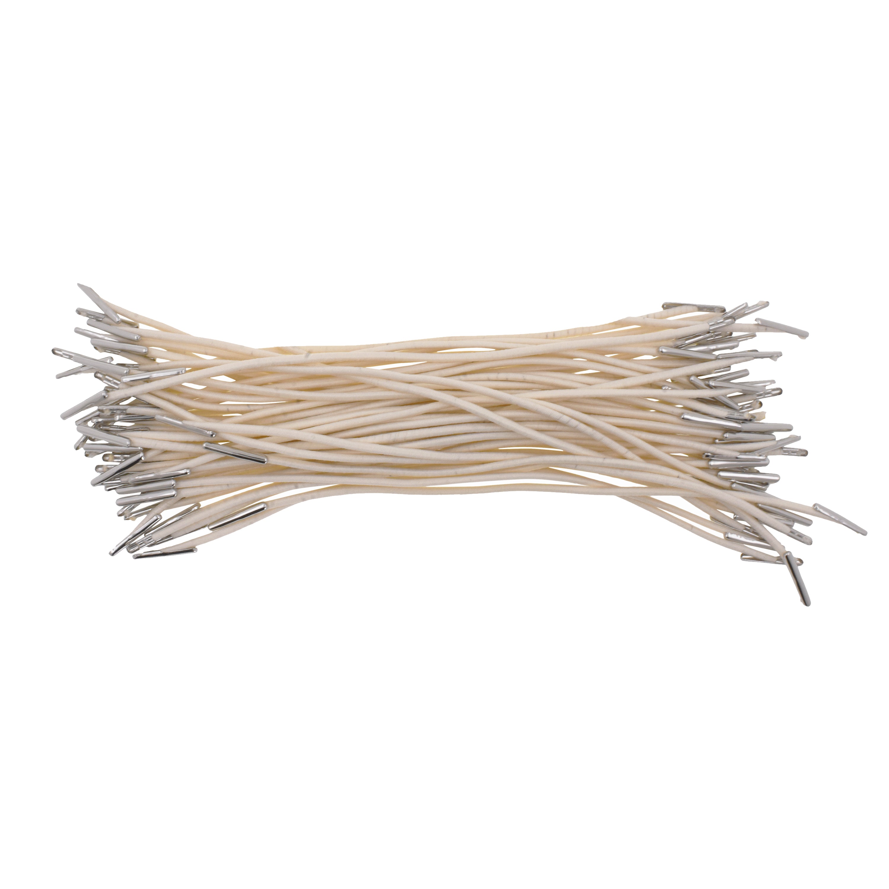 Mandala Crafts Elastic Barbed Cord, Stretch Loop Band with Metal Ends for Masks, Hats, Menus, Badges, Signs