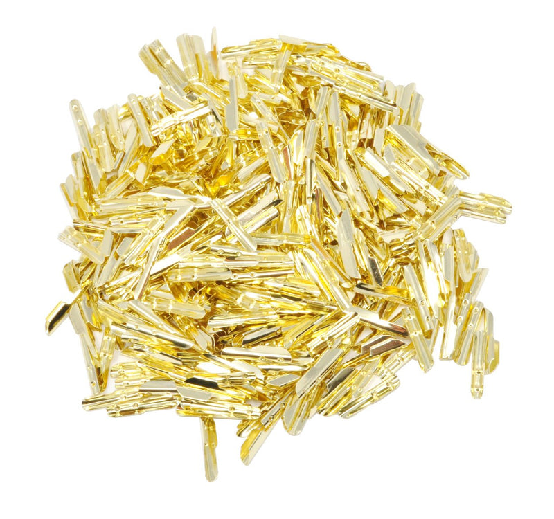Mandala Crafts 0.8 inch Gold Barbed Metal Ends - 500 count