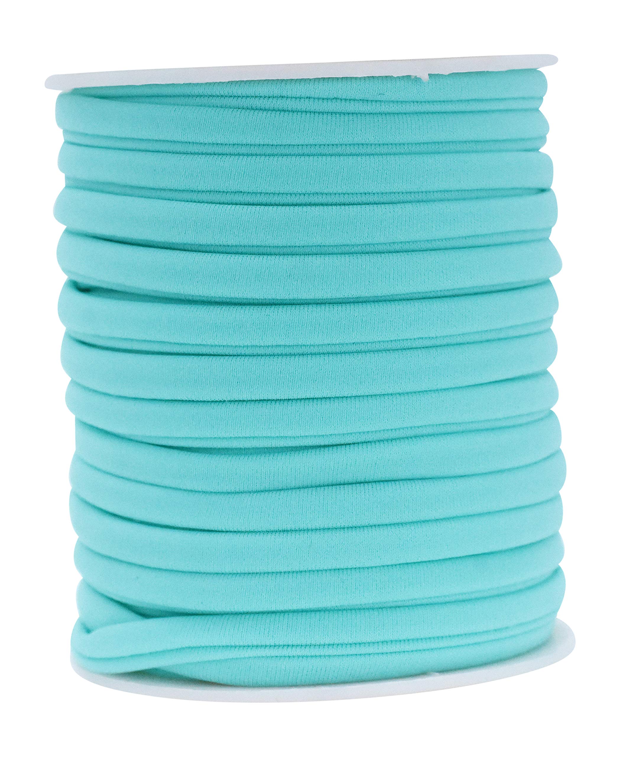 Mandala Crafts Soft Elastic Cord from Spandex Nylon Fabric for Jewelry Making, Sewing, and Crafting