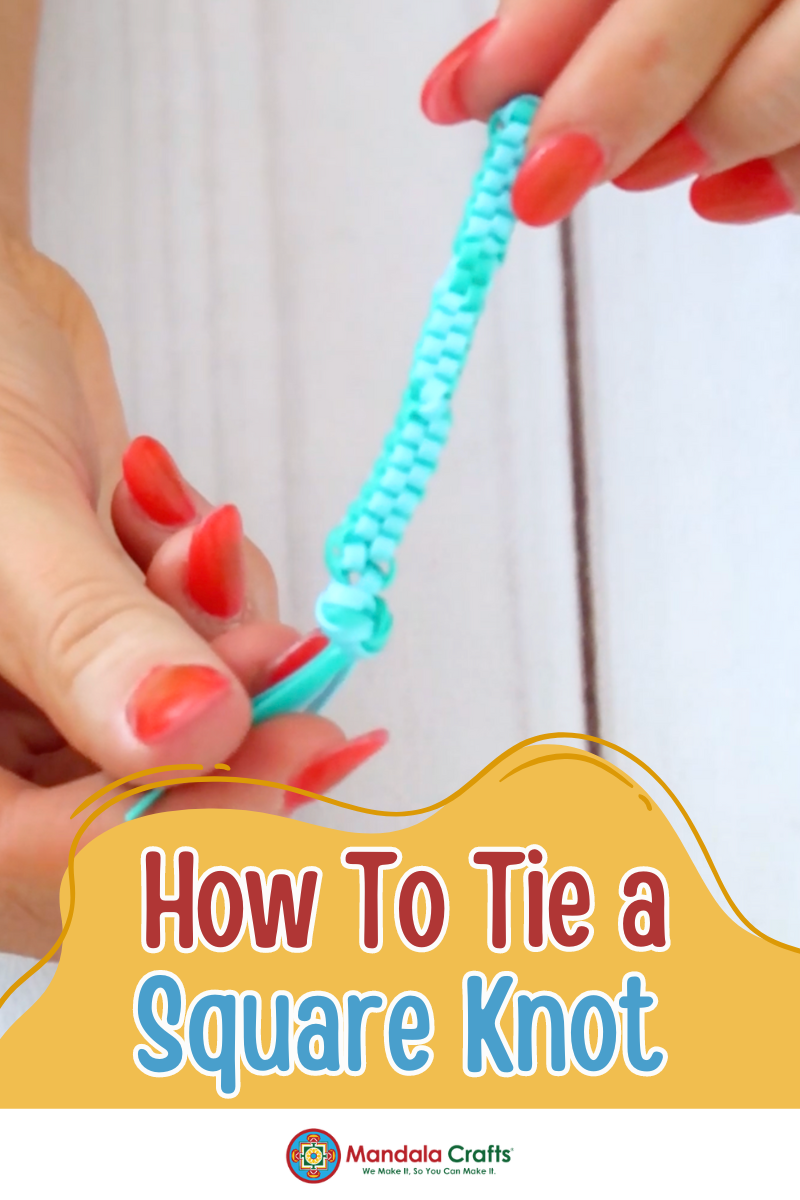 How to Tie a Square Knot: Beginner Scoubidou Tutorial