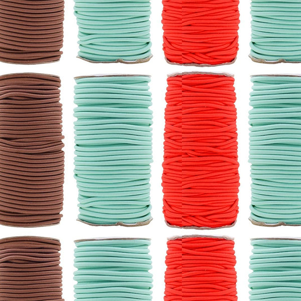 REILLY 3mm Round Elastic Cord in 12 Colors