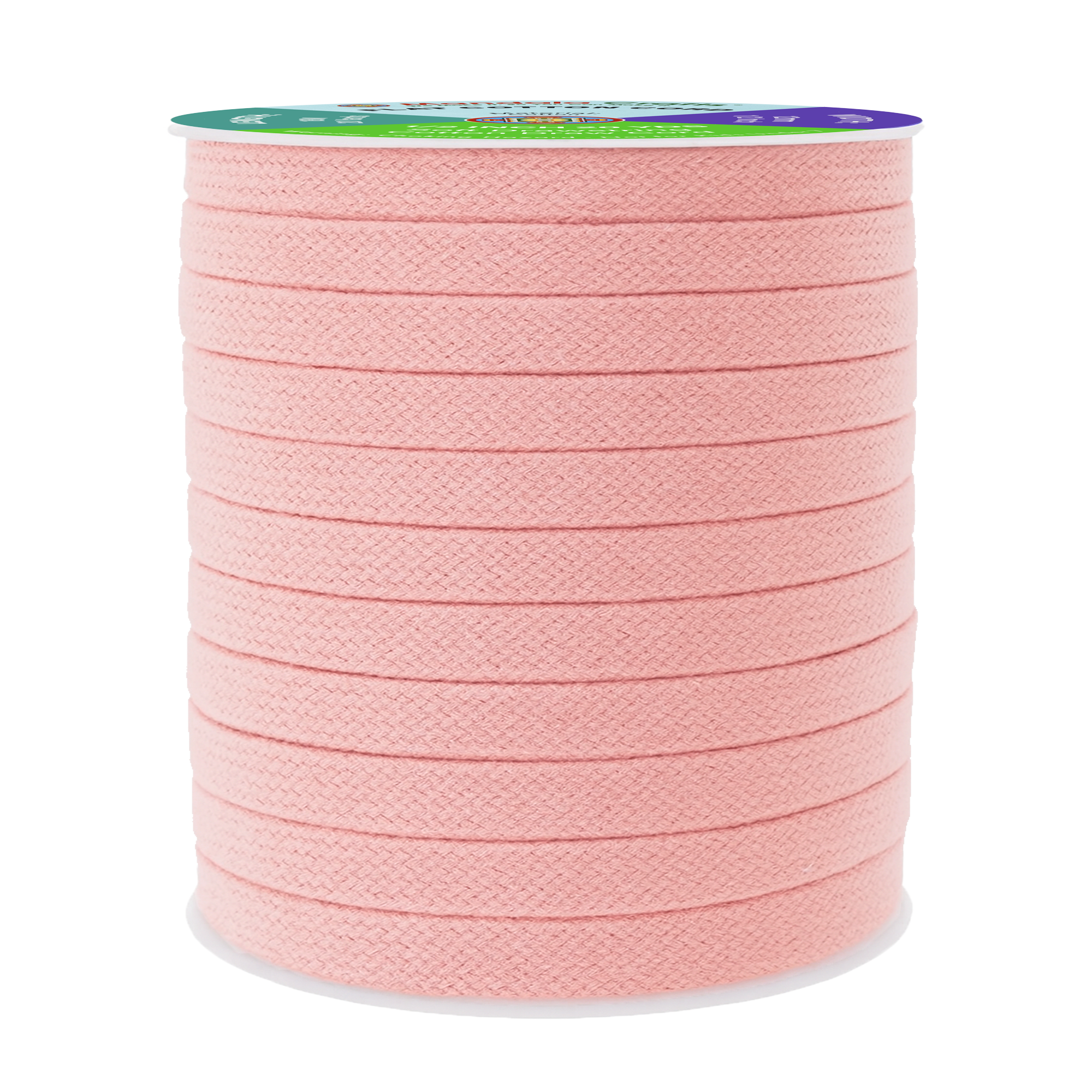 Mandala Crafts Flat Drawstring Cord Drawstring Replacement, Soft Drawstring Cotton Draw Cord Hoodie Sweatpants Drawcord Replacement