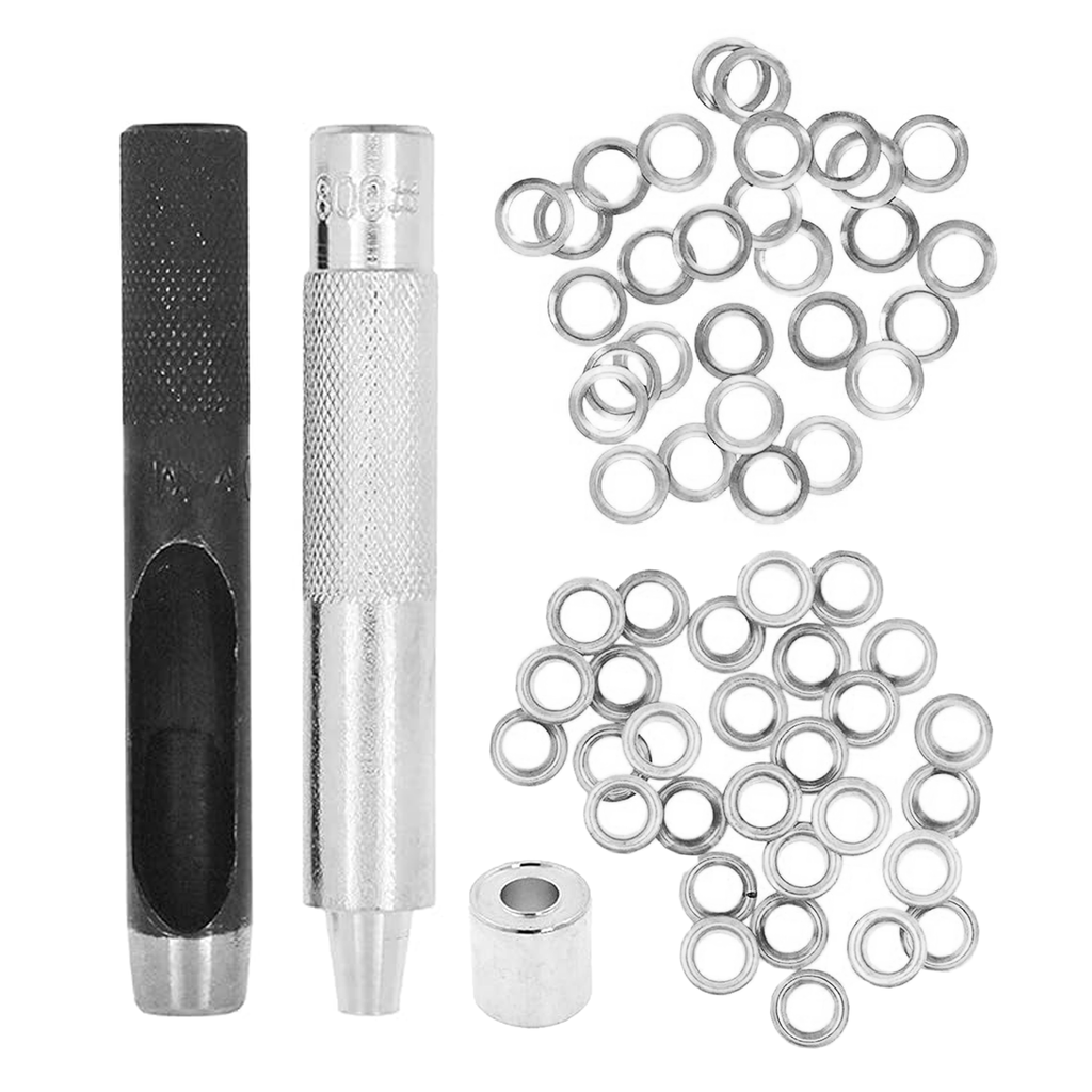 Grommet Eyelet Kit with Setting Tools for Leather, Fabric, Boots, Tarp