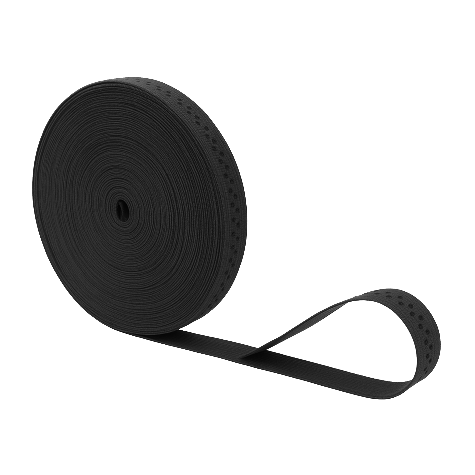 Mandala Crafts Elastic Silicone Gripper Tape for Clothing - Dotted Non Slip Elastic Band for Sewing - Silicone Elastic Straps Flat Stretchy Fabric Elastic Ribbon