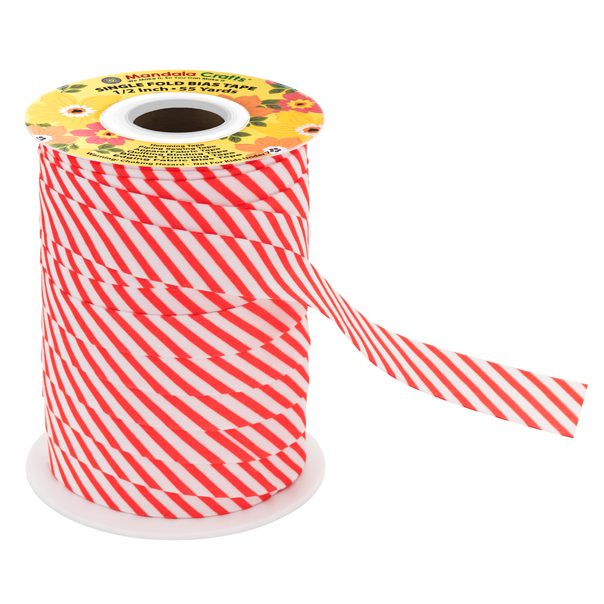 1/2 Inch Fabric Single Fold Bias Tape for Sewing Piping Hemming - 55 Yds Bias Tape Blanket Quilt Bias Binding Tape - Seam Binding Tape