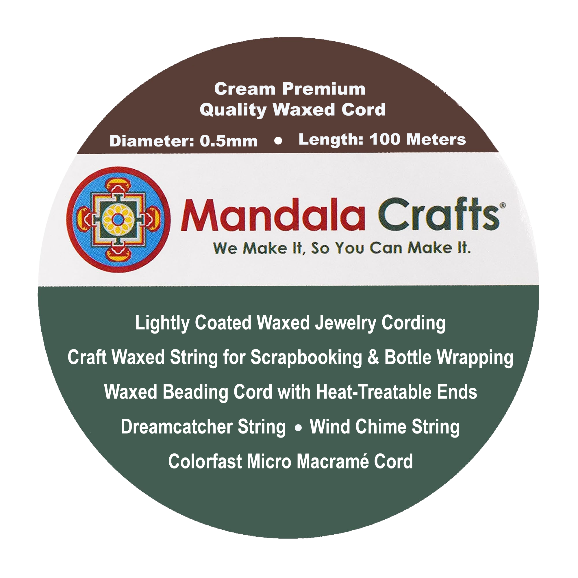 0.5mm Cotton Waxed Cord for Jewelry Making Bracelet Cord Waxed String - Beading String Thread Jewelry Cords for Necklaces String