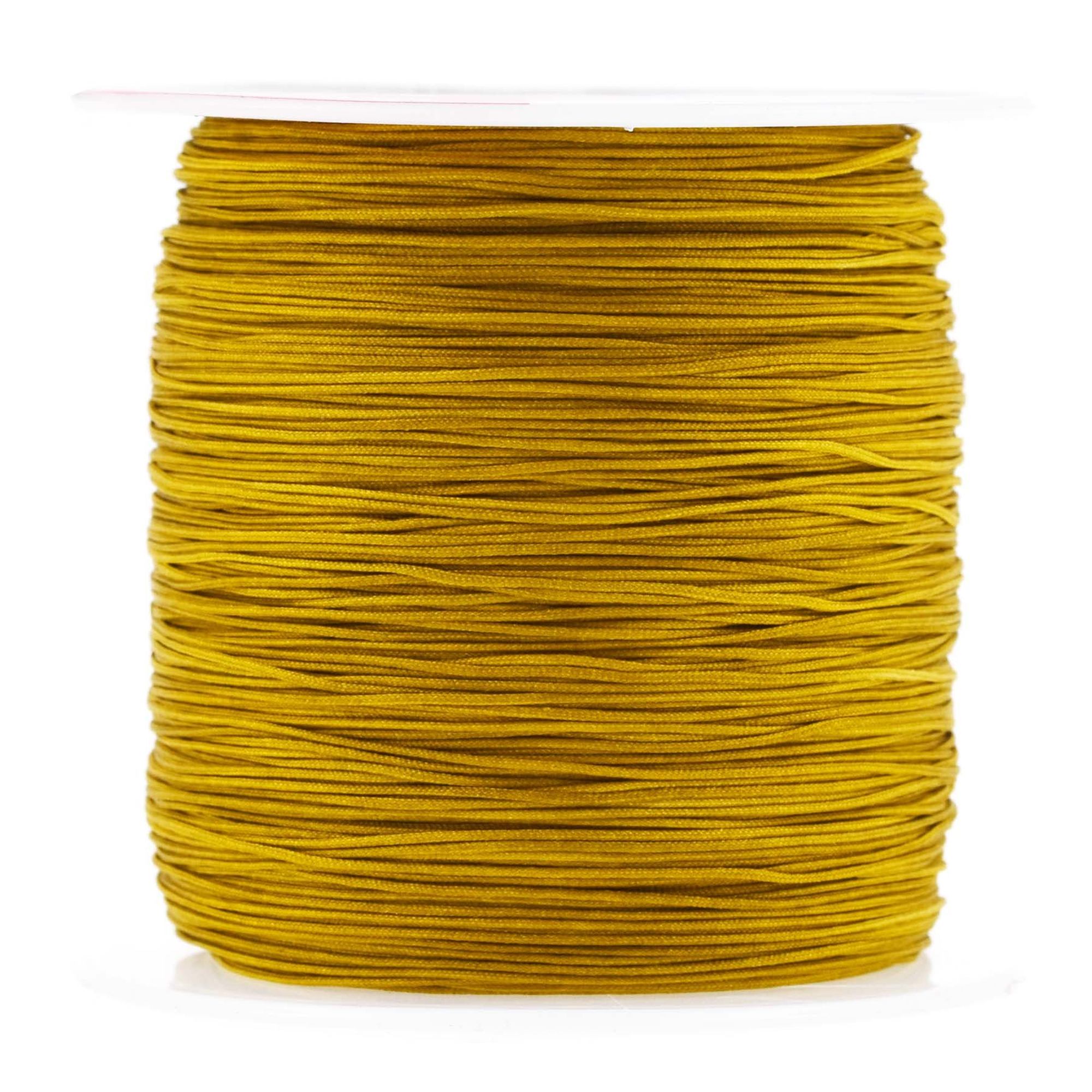 0.5mm Nylon Satin Cord, Rattail Trim Thread for Chinese Knotting, Kumihimo, Beading, Macrame, Jewelry Making, Sewing