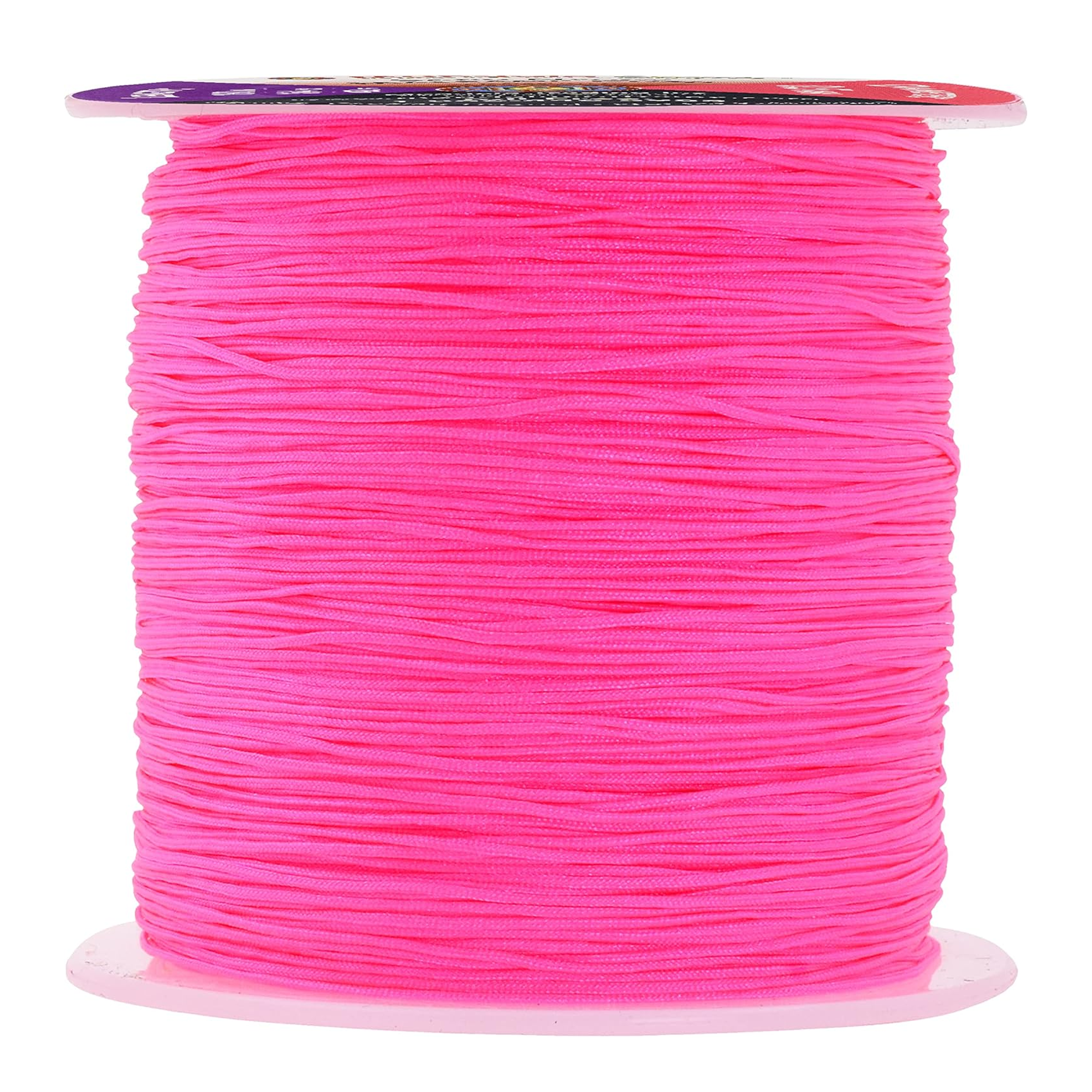 0.5mm Nylon Satin Cord, Rattail Trim Thread for Chinese Knotting, Kumihimo, Beading, Macrame, Jewelry Making, Sewing