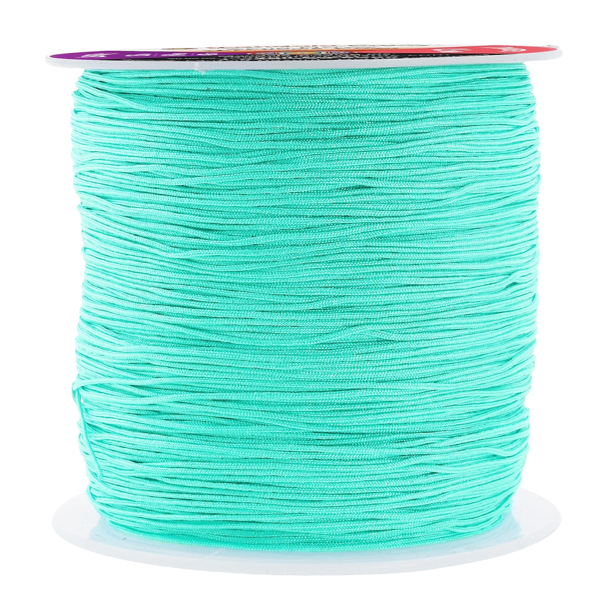 0.5mm Nylon Satin Cord, Rattail Trim Thread for Chinese Knotting, Kumihimo, Beading, Macrame, Jewelry Making, Sewing