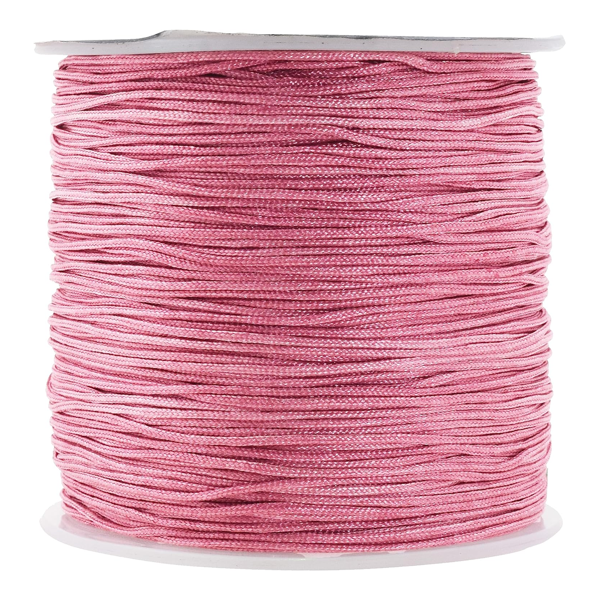 0.8mm Nylon Satin Cord, Rattail Trim Thread for Chinese Knotting, Kumihimo, Beading, Macrame, Jewelry Making, Sewing