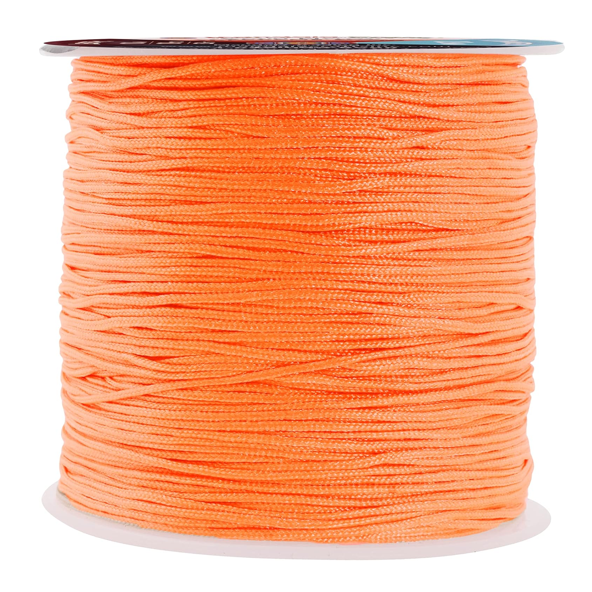 0.8mm Nylon Satin Cord, Rattail Trim Thread for Chinese Knotting, Kumihimo, Beading, Macrame, Jewelry Making, Sewing