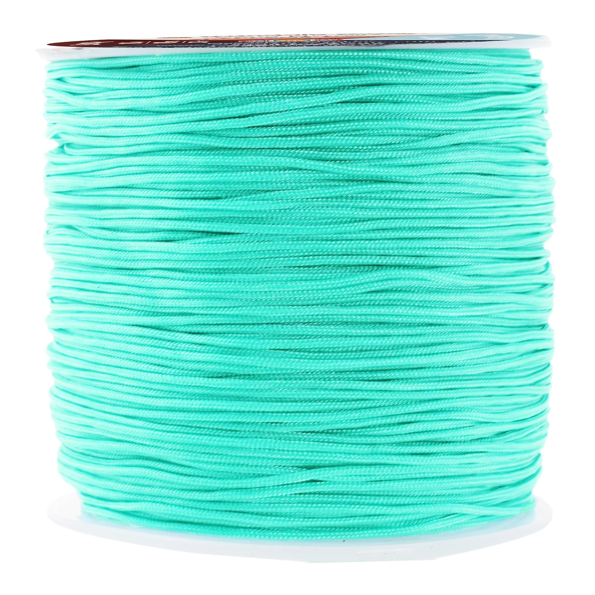 0.8mm Nylon Satin Cord, Rattail Trim Thread for Chinese Knotting, Kumihimo, Beading, Macrame, Jewelry Making, Sewing