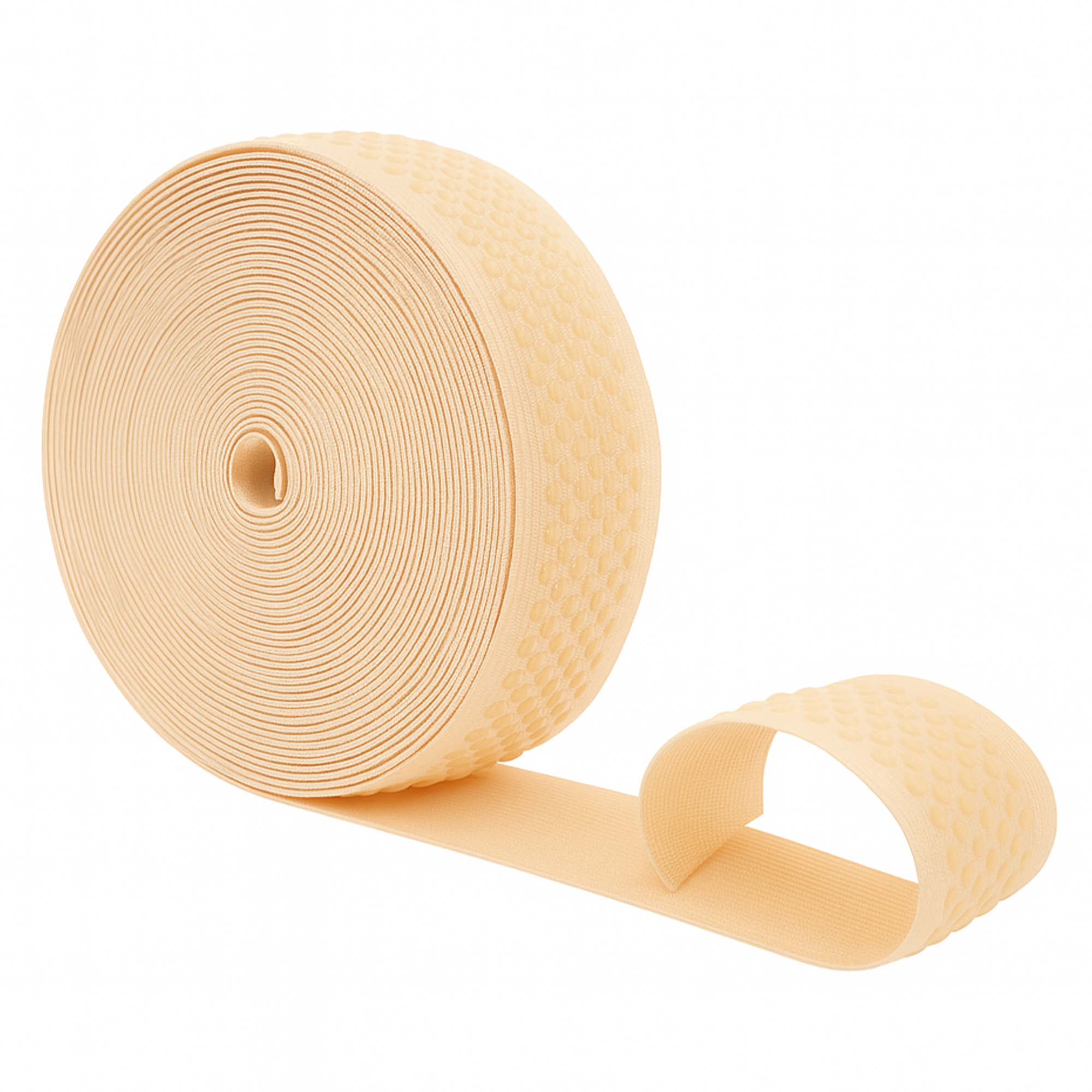 Mandala Crafts Elastic Silicone Gripper Tape for Clothing - Dotted Non Slip Elastic Band for Sewing - Silicone Elastic Straps Flat Stretchy Fabric Elastic Ribbon