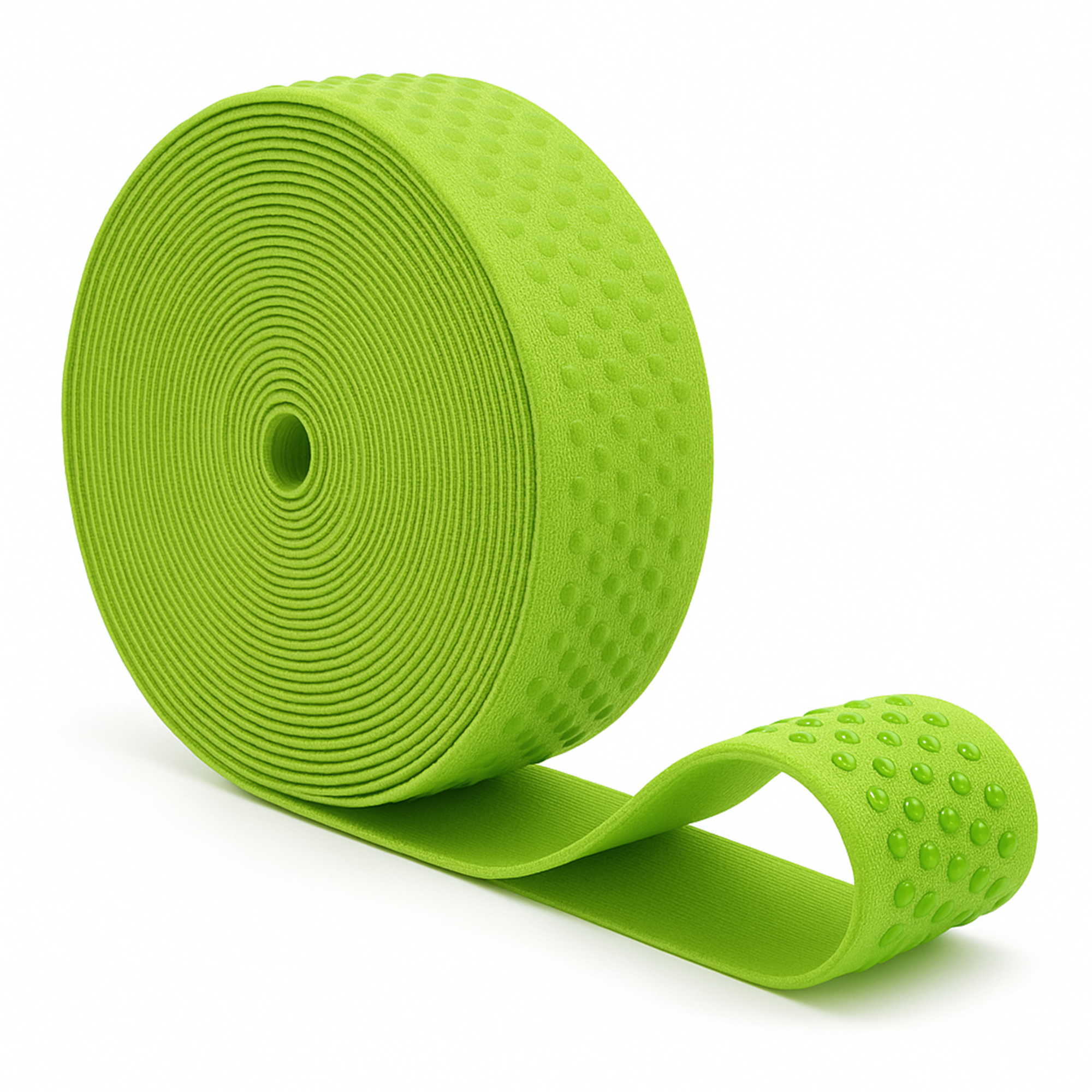 Mandala Crafts Elastic Silicone Gripper Tape for Clothing - Dotted Non Slip Elastic Band for Sewing - Silicone Elastic Straps Flat Stretchy Fabric Elastic Ribbon