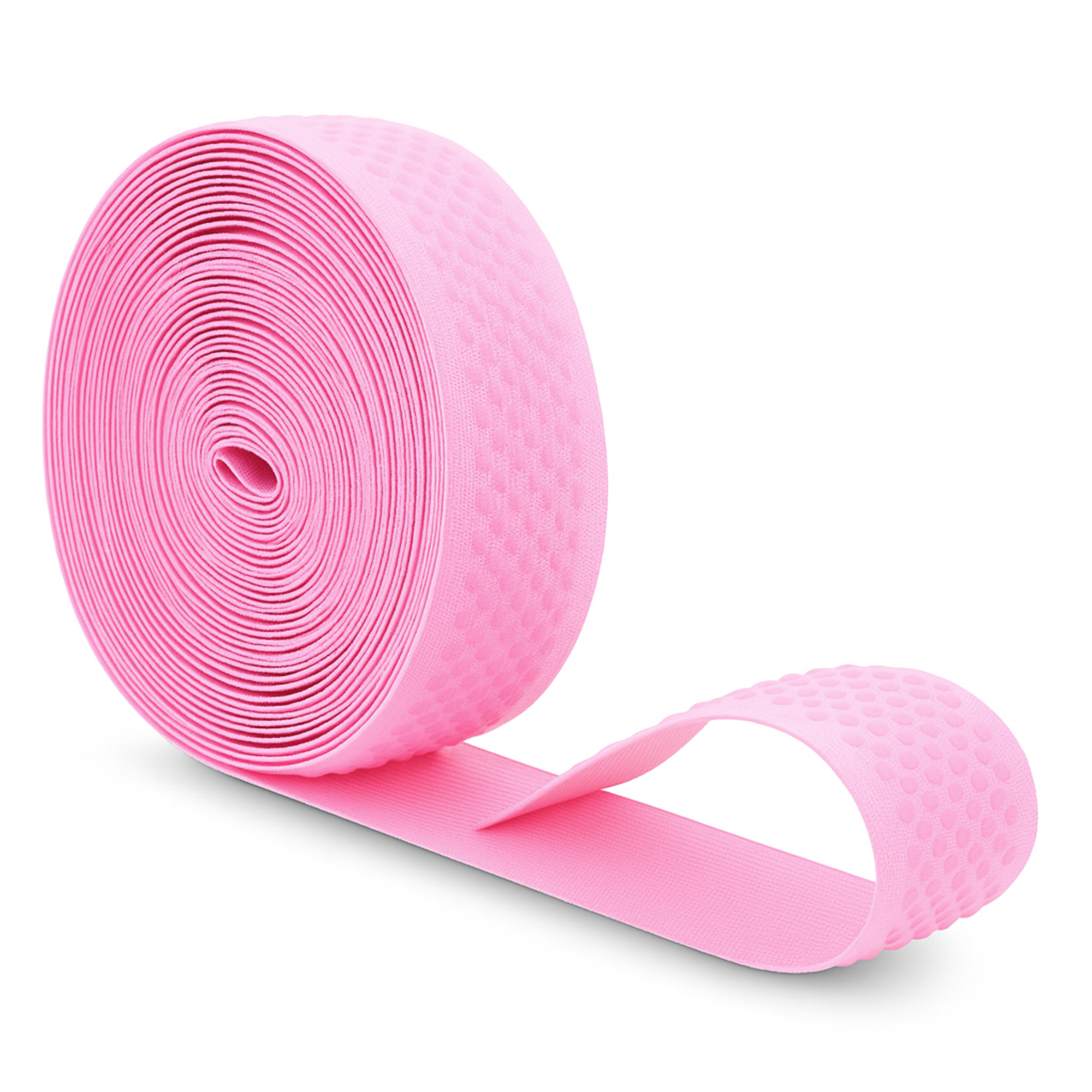 Mandala Crafts Elastic Silicone Gripper Tape for Clothing - Dotted Non Slip Elastic Band for Sewing - Silicone Elastic Straps Flat Stretchy Fabric Elastic Ribbon