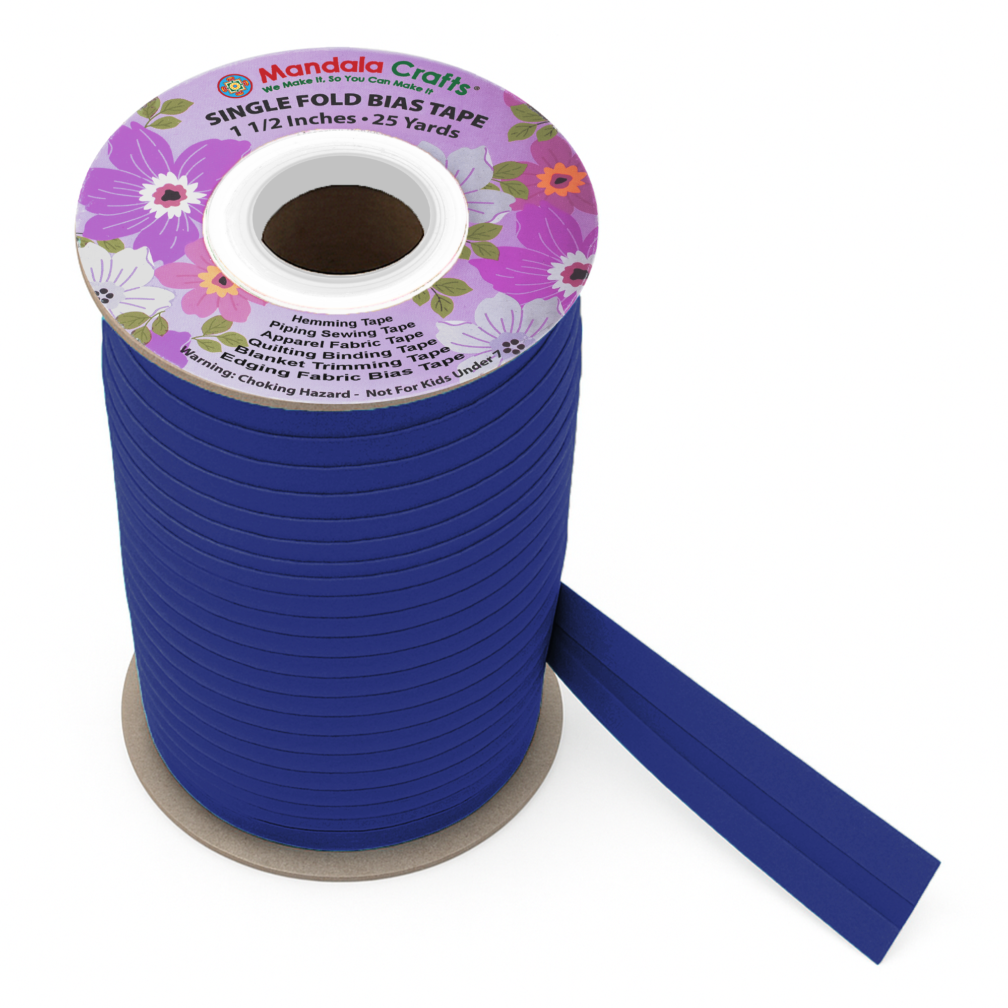 1 1/2 Inch Fabric Single Fold Bias Tape for Sewing Piping Hemming - 25 Yds Bias Tape Blanket Quilt Bias Binding Tape - Seam Binding Tape