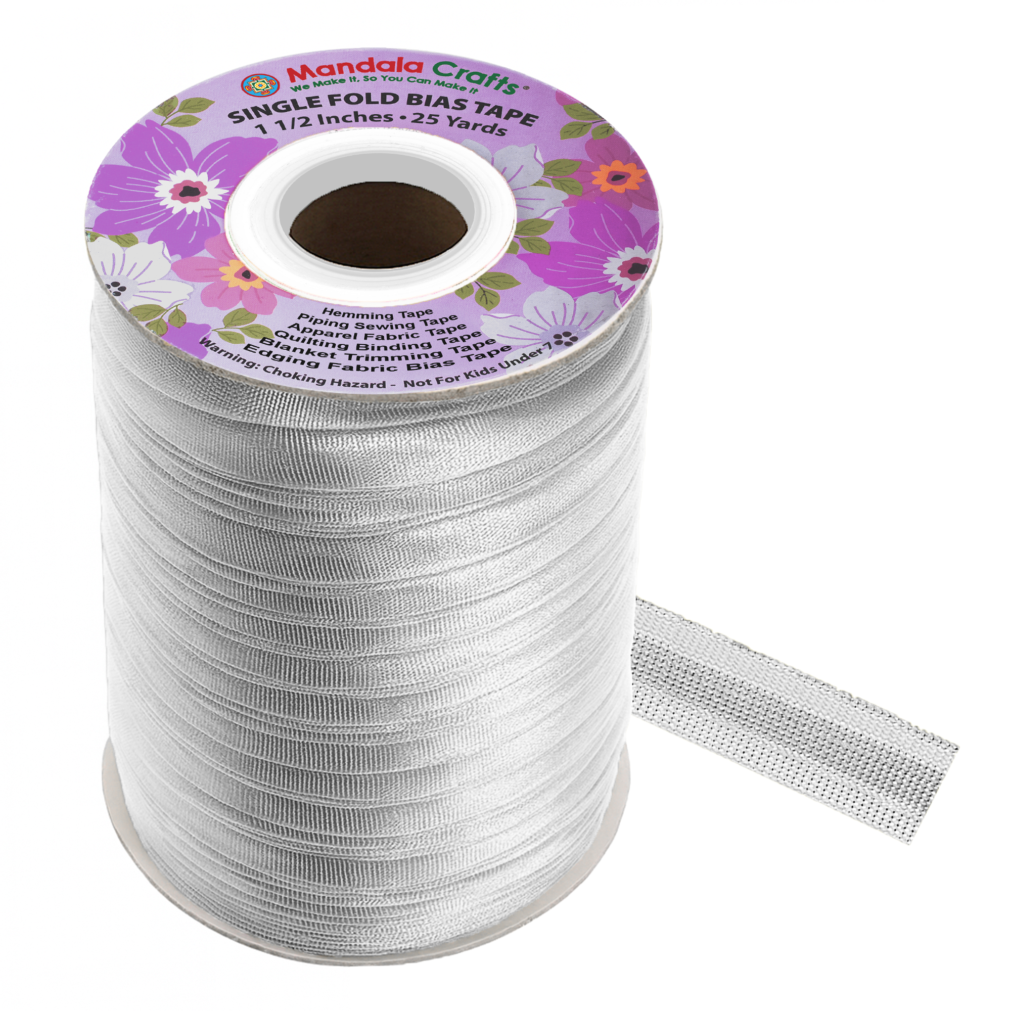 1 1/2 Inch Fabric Single Fold Bias Tape for Sewing Piping Hemming - 25 Yds Bias Tape Blanket Quilt Bias Binding Tape - Seam Binding Tape