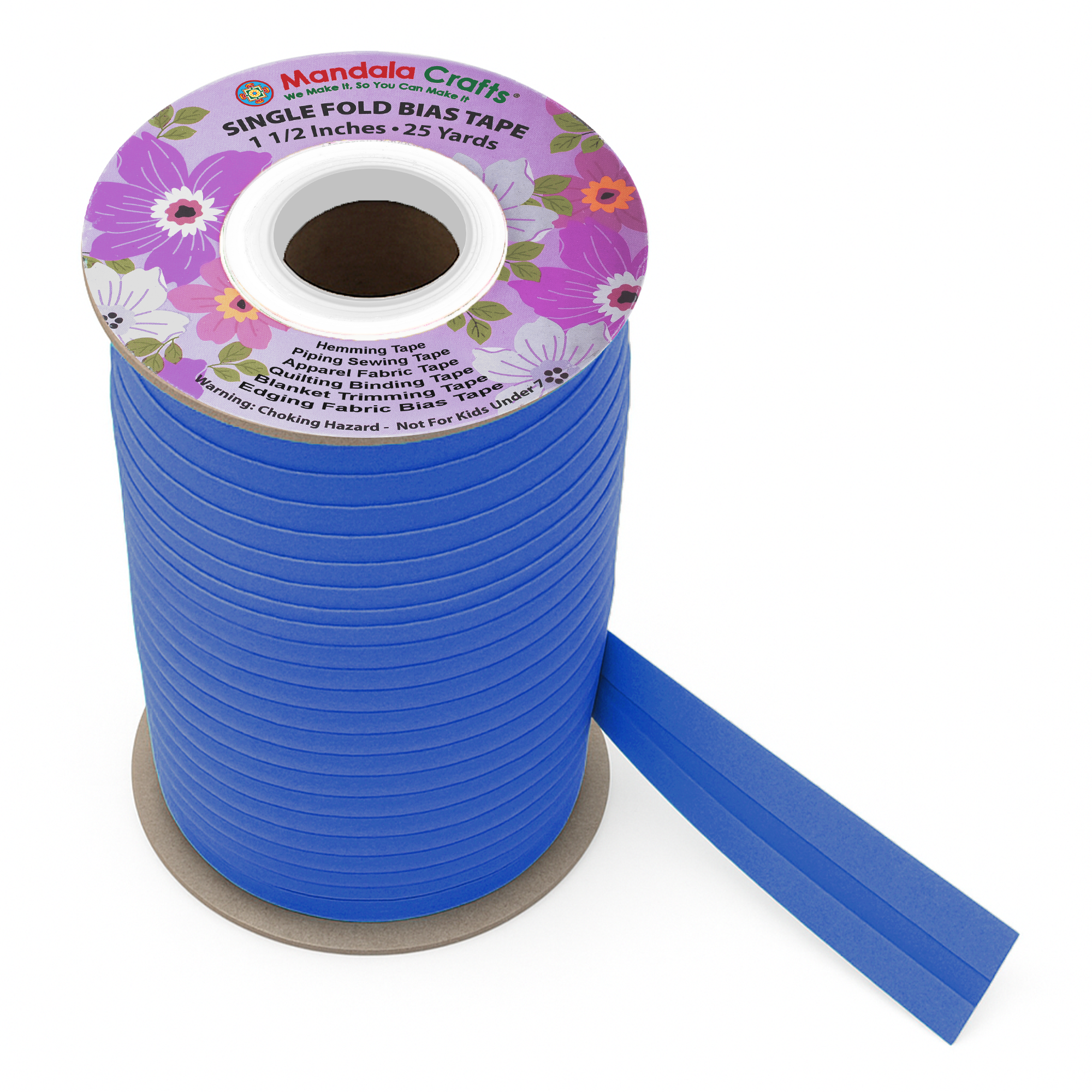 1 1/2 Inch Fabric Single Fold Bias Tape for Sewing Piping Hemming - 25 Yds Bias Tape Blanket Quilt Bias Binding Tape - Seam Binding Tape