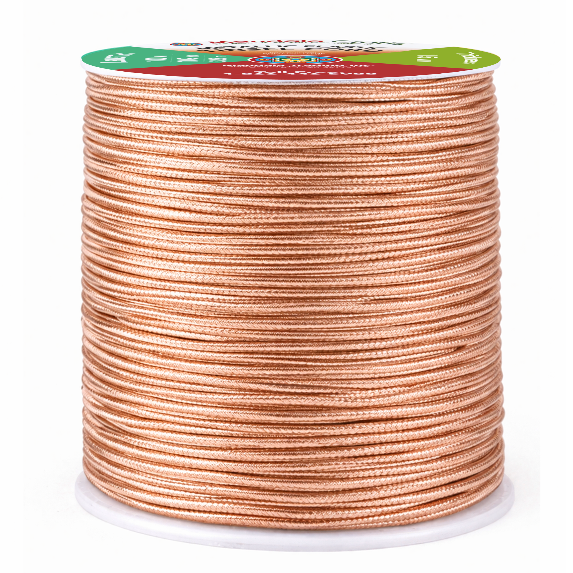 Metallic Cord Tinsel String Rope for Ornament Hanging, Decorating, Gift Wrapping, Crafting