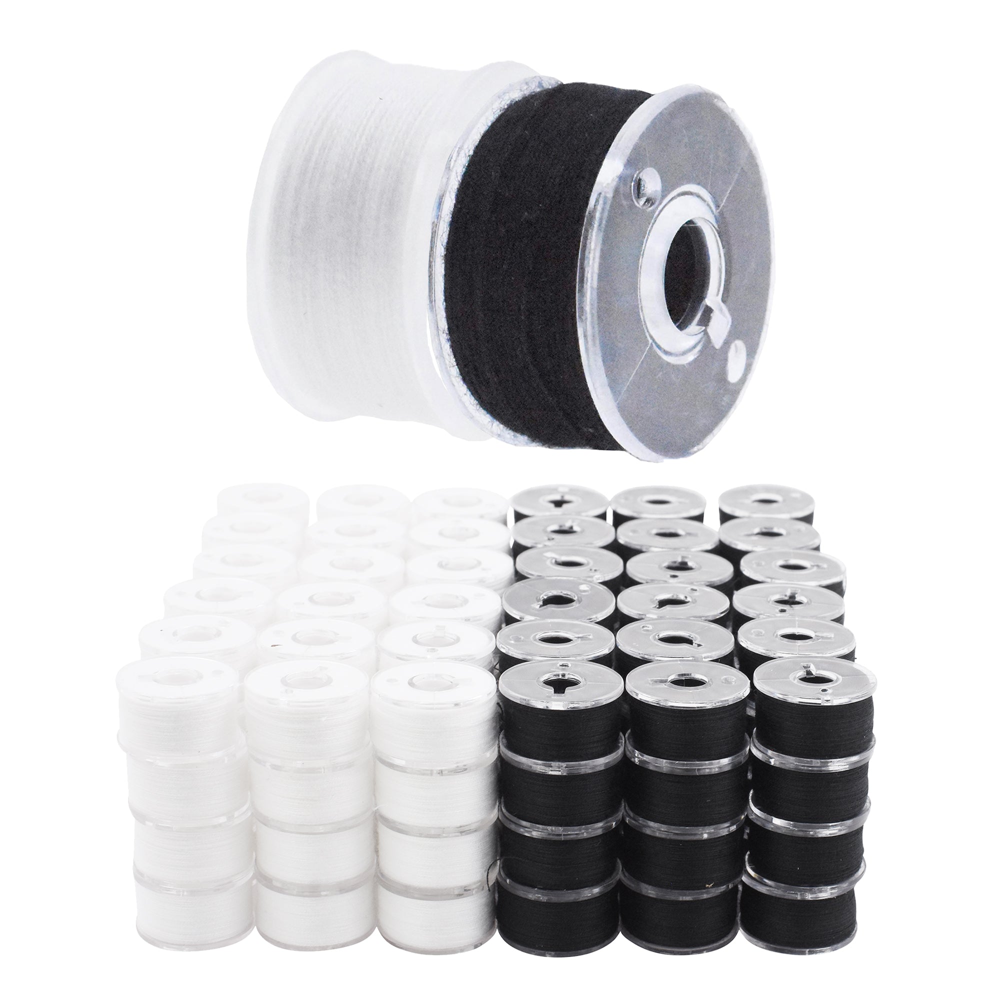 Mandala Crafts Prewound Bobbin Thread Prewound Bobbins for Embroidery Machines Singer Brother 144 PCs Class 15 60/2 60WT