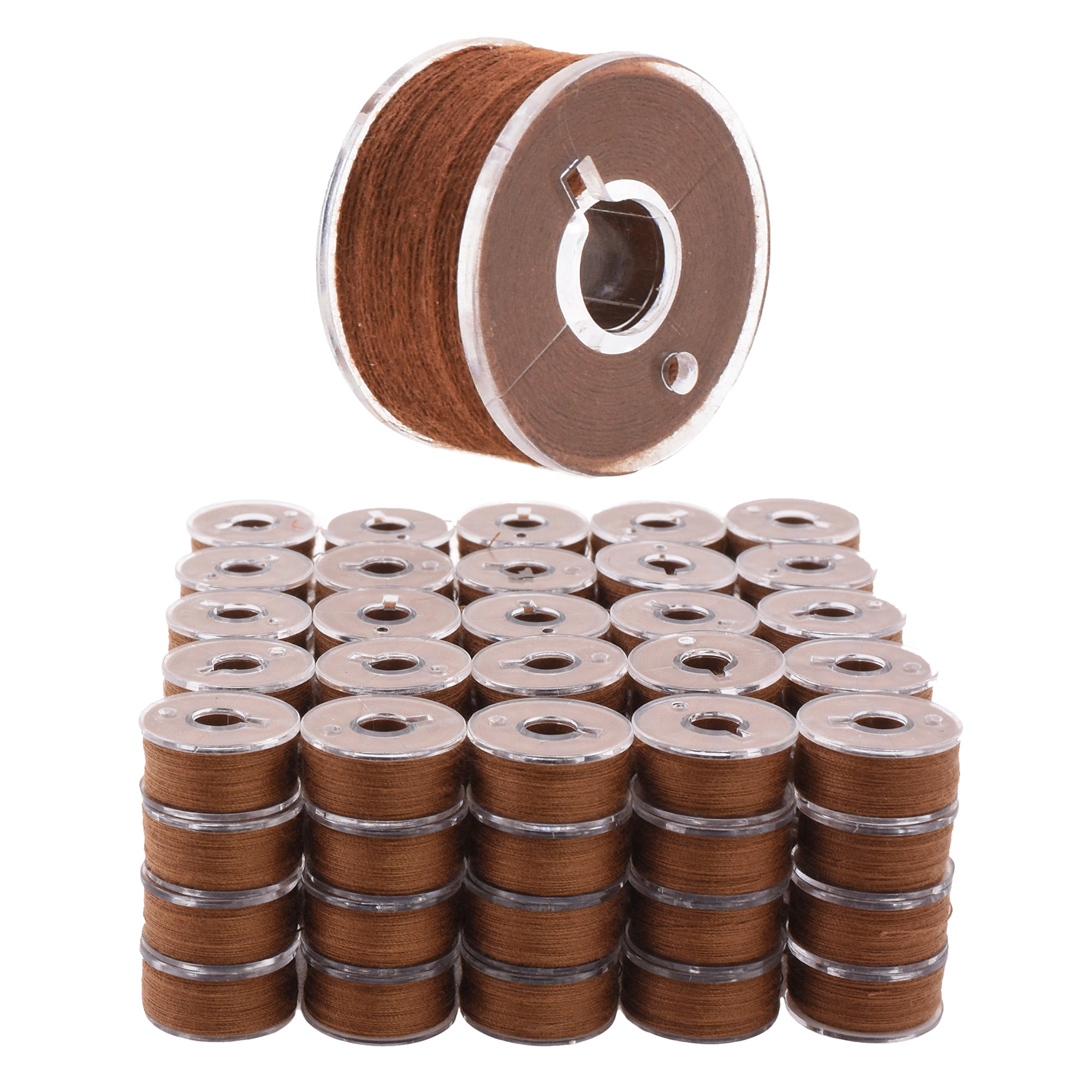 Mandala Crafts Prewound Bobbin Thread Prewound Bobbins for Embroidery Machines Singer Brother 144 PCs Class 15 60/2 60WT