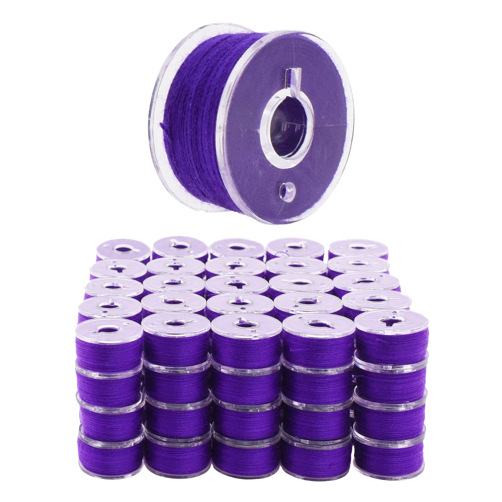 Mandala Crafts Prewound Bobbin Thread Prewound Bobbins for Embroidery Machines Singer Brother 144 PCs Class 15 60/2 60WT