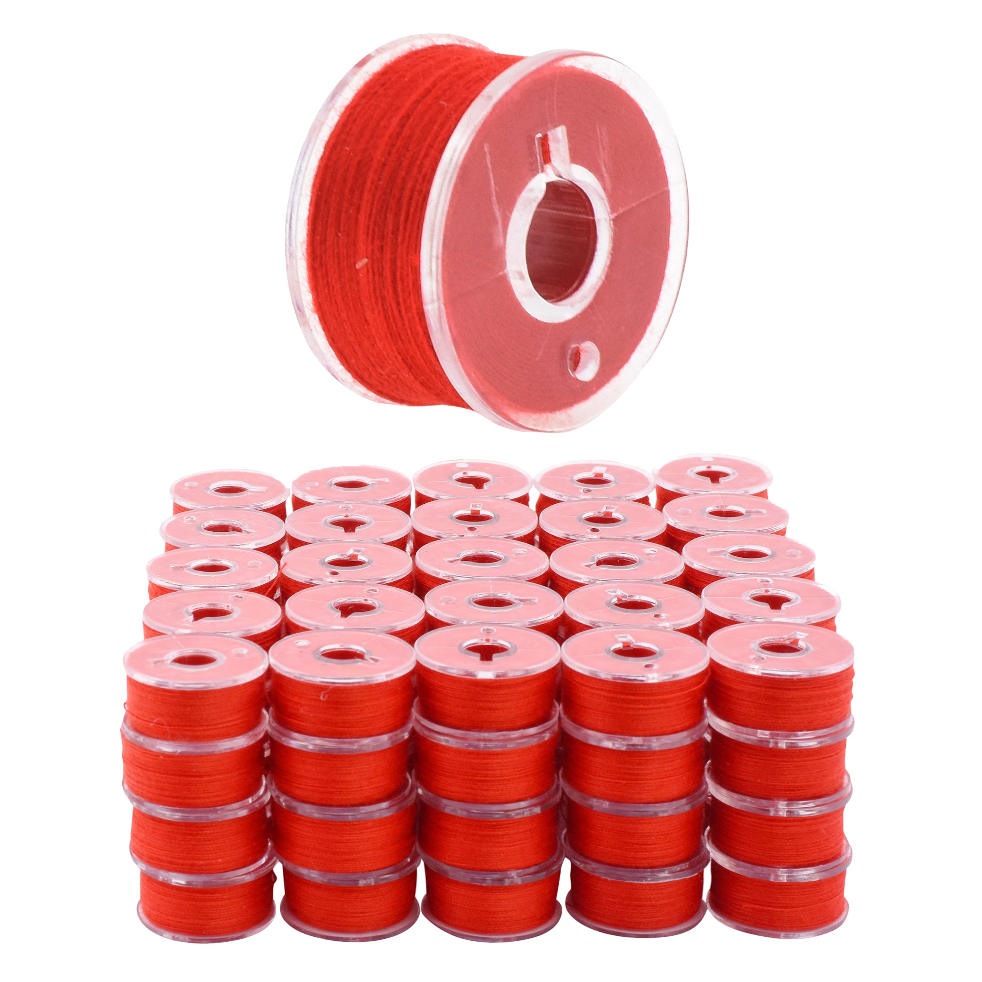 Mandala Crafts Prewound Bobbin Thread Prewound Bobbins for Embroidery Machines Singer Brother 144 PCs Class 15 60/2 60WT