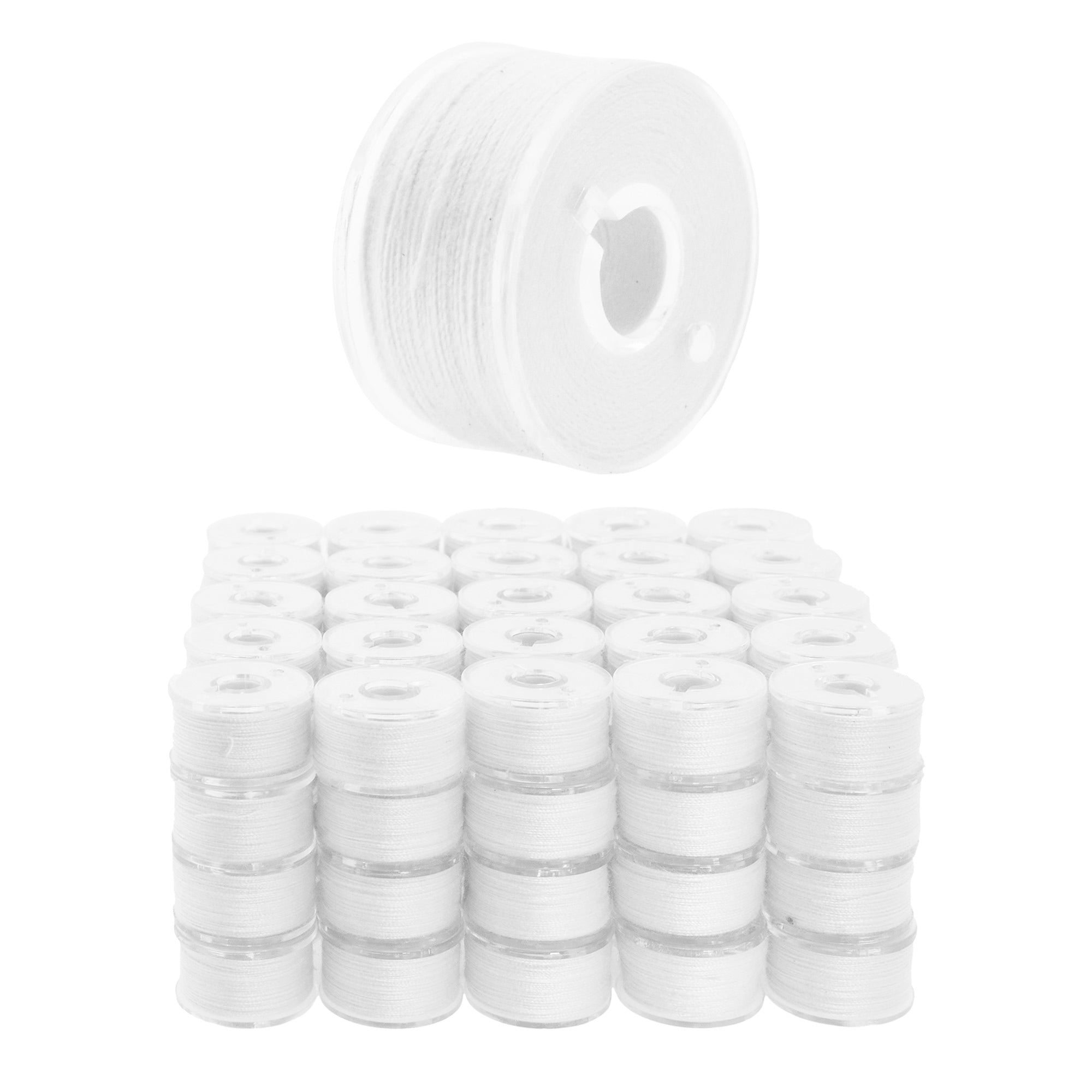 Mandala Crafts Prewound Bobbin Thread Prewound Bobbins for Embroidery Machines Singer Brother 144 PCs Class 15 60/2 60WT