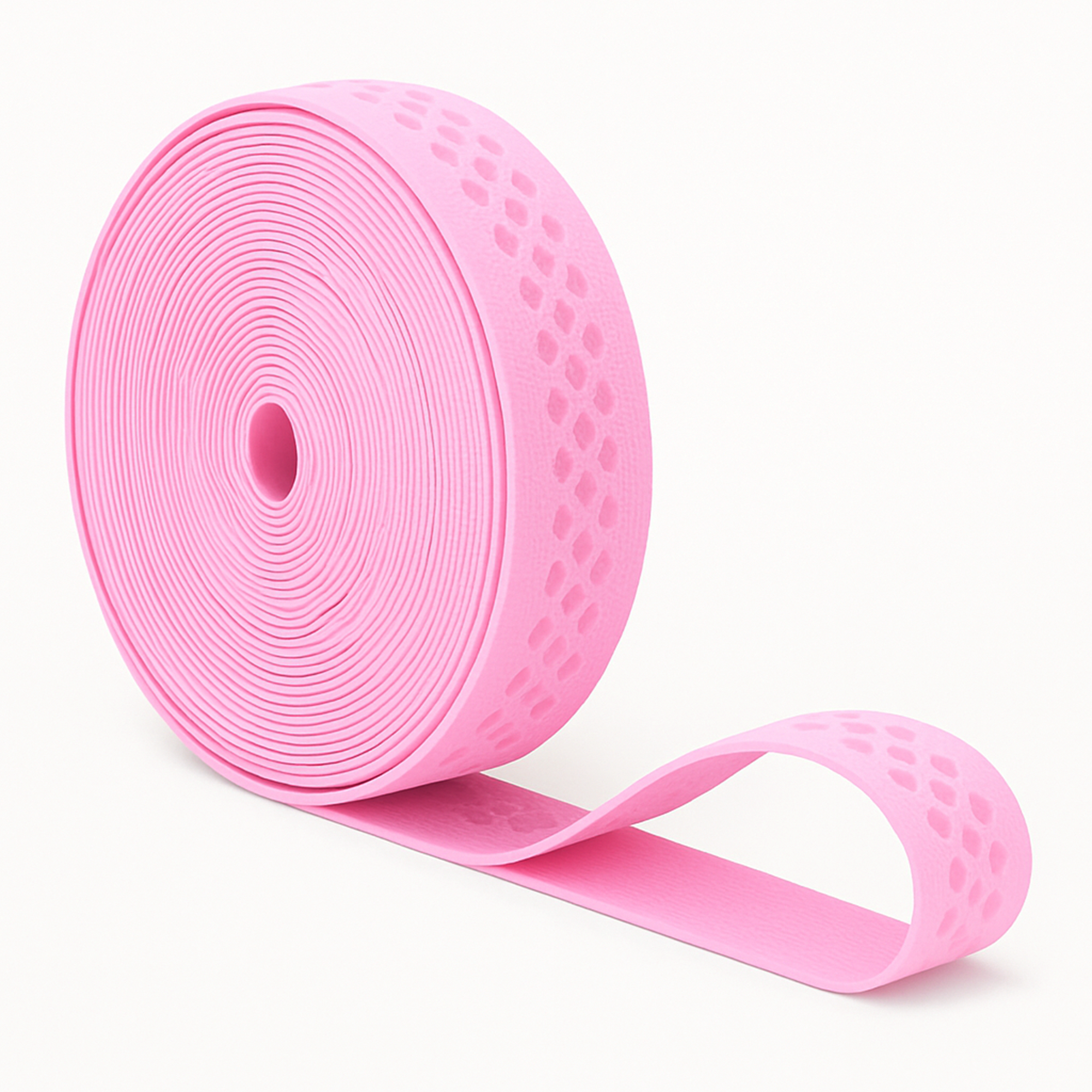 Mandala Crafts Elastic Silicone Gripper Tape for Clothing - Dotted Non Slip Elastic Band for Sewing - Silicone Elastic Straps Flat Stretchy Fabric Elastic Ribbon