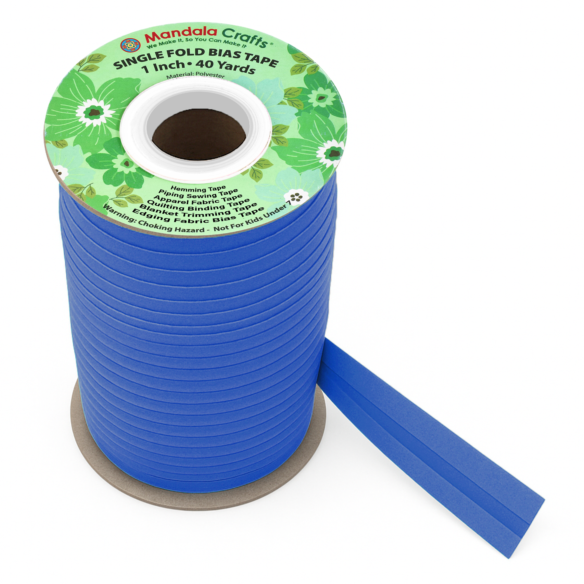 1 Inch Fabric Single Fold Bias Tape for Sewing Piping Hemming - 40 Yds Bias Tape Blanket Quilt Bias Binding Tape - Seam Binding Tape