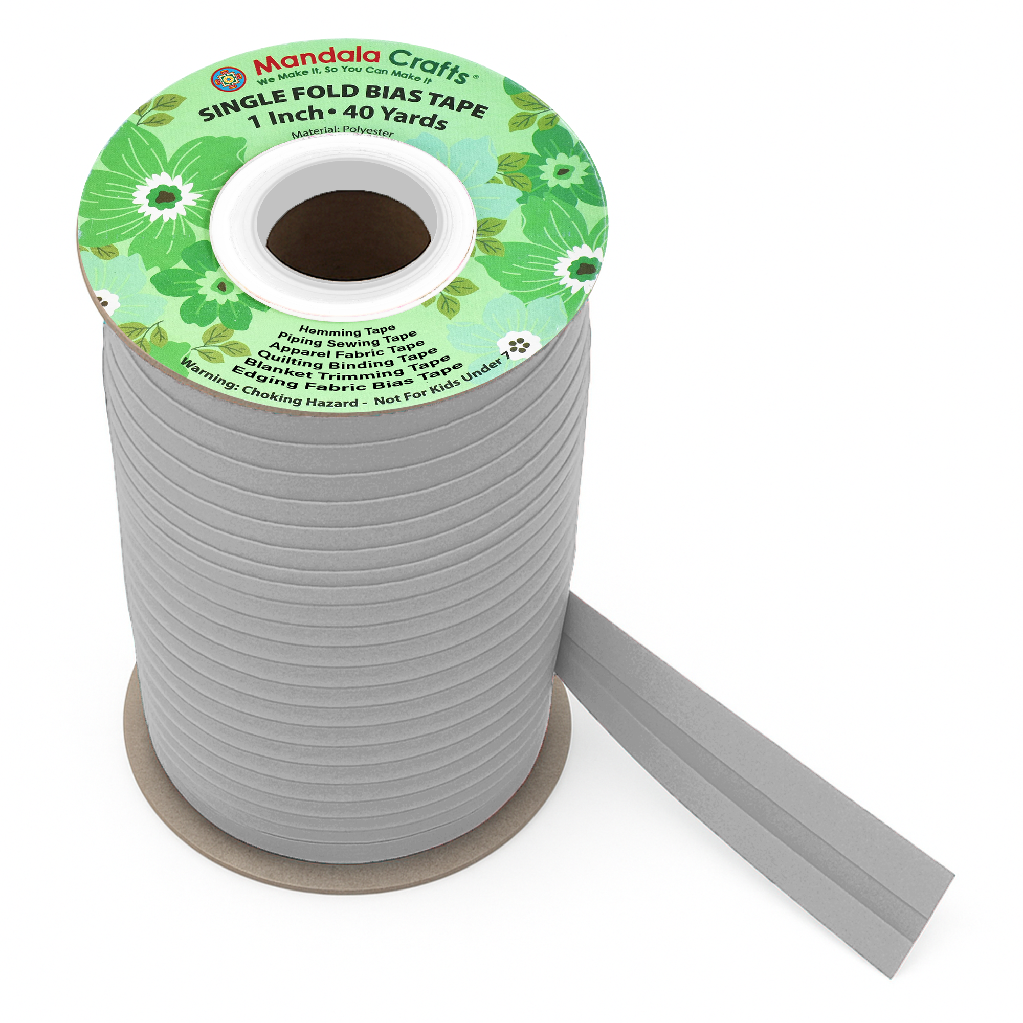 1 Inch Fabric Single Fold Bias Tape for Sewing Piping Hemming - 40 Yds Bias Tape Blanket Quilt Bias Binding Tape - Seam Binding Tape