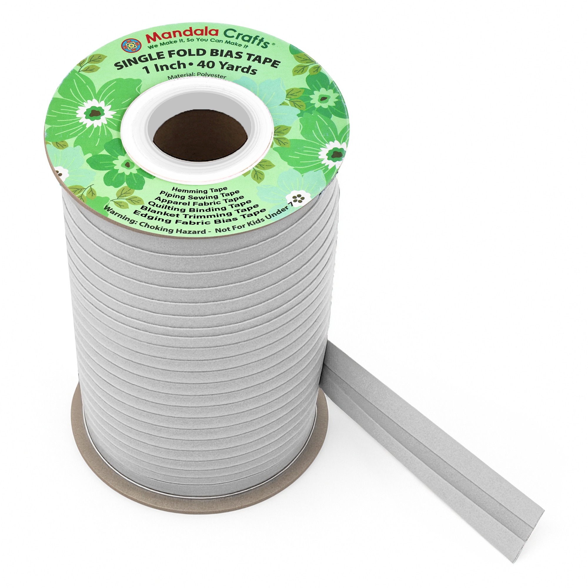 1 Inch Fabric Single Fold Bias Tape for Sewing Piping Hemming - 40 Yds Bias Tape Blanket Quilt Bias Binding Tape - Seam Binding Tape