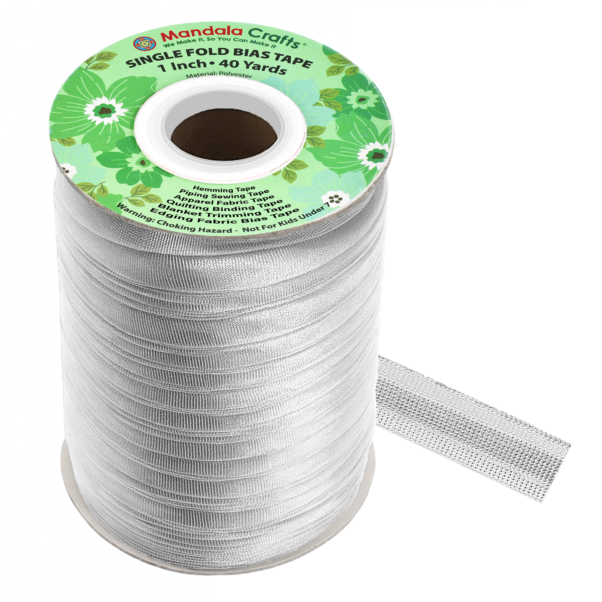 1 Inch Fabric Single Fold Bias Tape for Sewing Piping Hemming - 40 Yds Bias Tape Blanket Quilt Bias Binding Tape - Seam Binding Tape