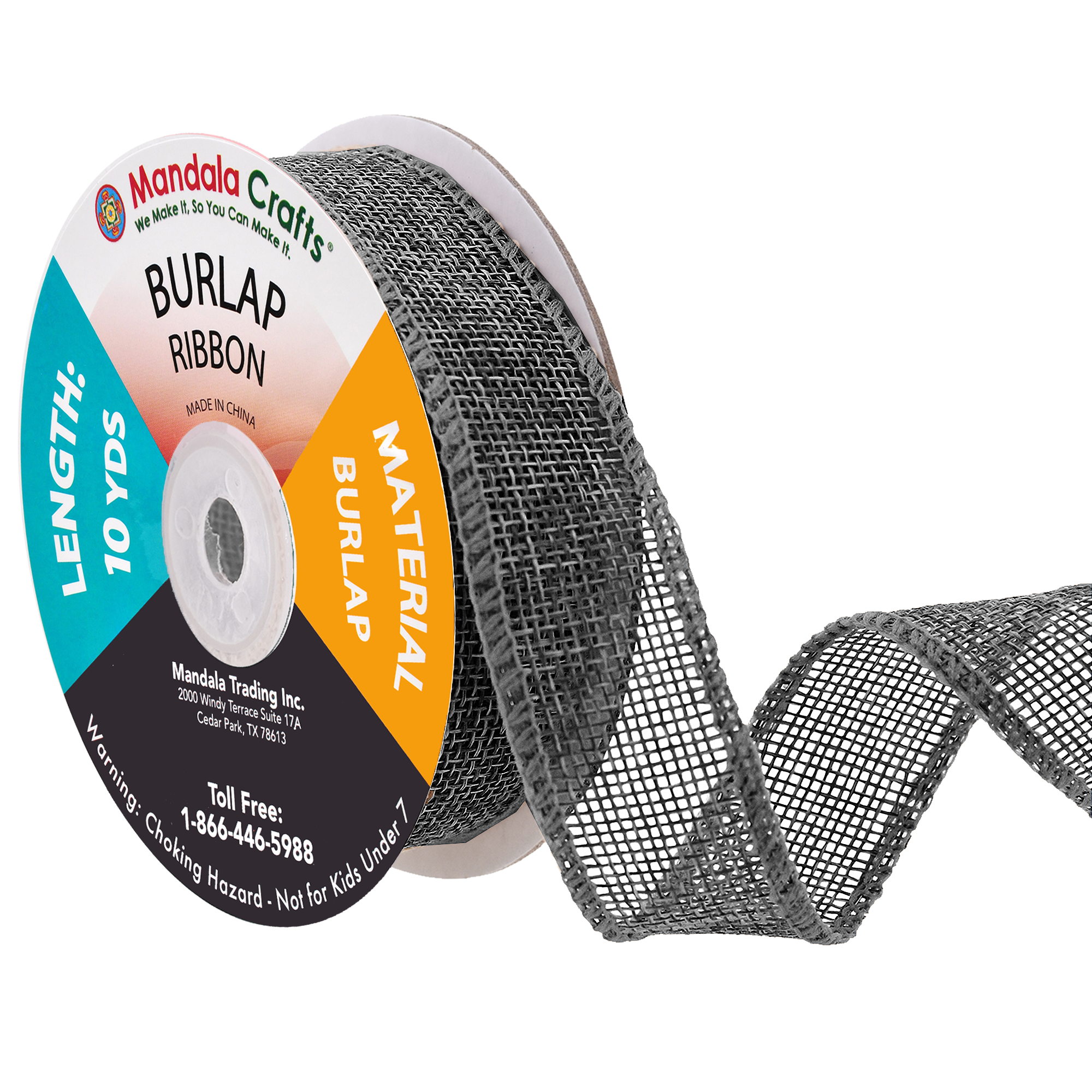 Burlap Ribbon 3 Inch 2 Rolls 20 Yards Unwired Jute Ribbon for Crafts