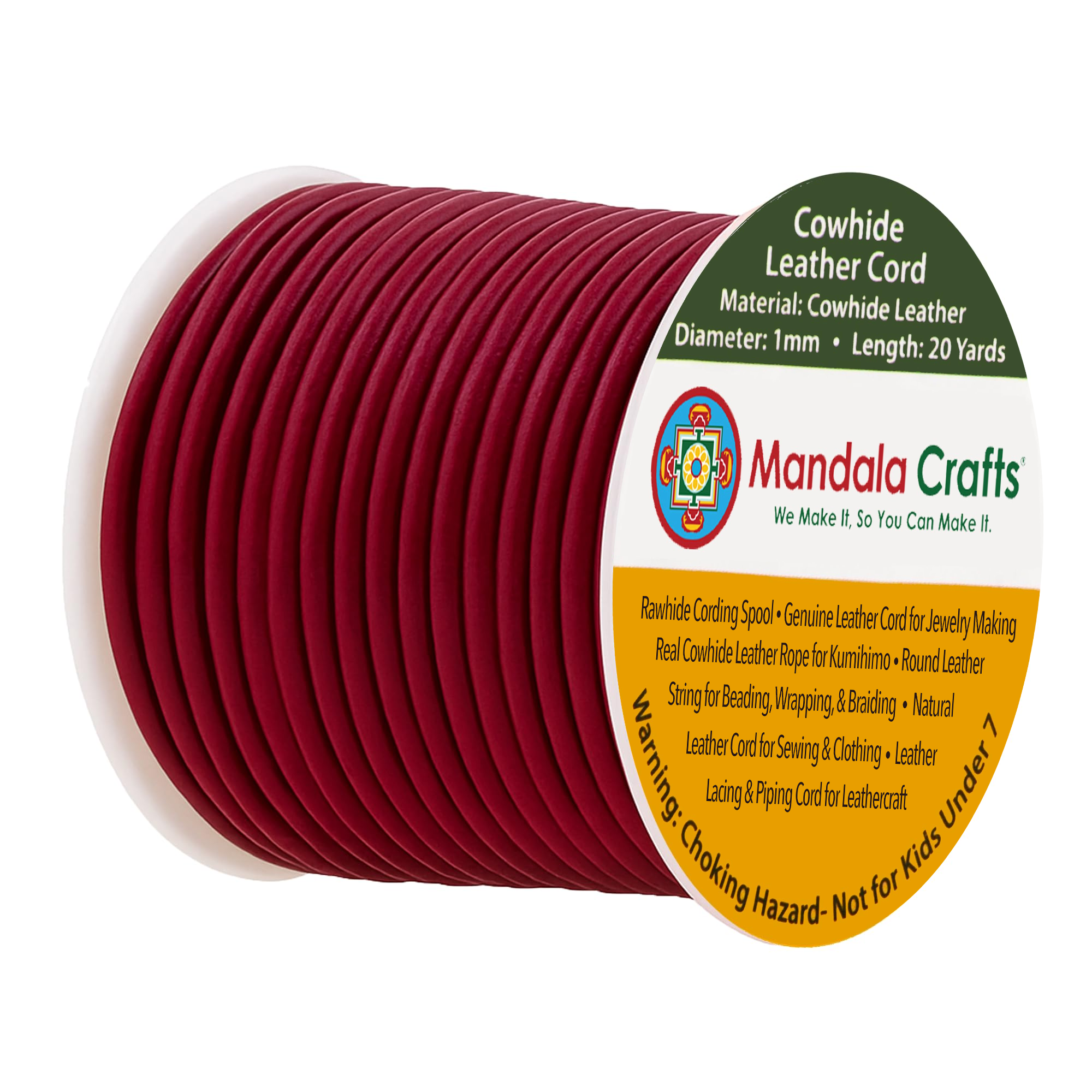 Round Cowhide Genuine Leather String Cord, Natural Rawhide Rope for Jewelry Making, Kumihimo Braiding, Shoelaces