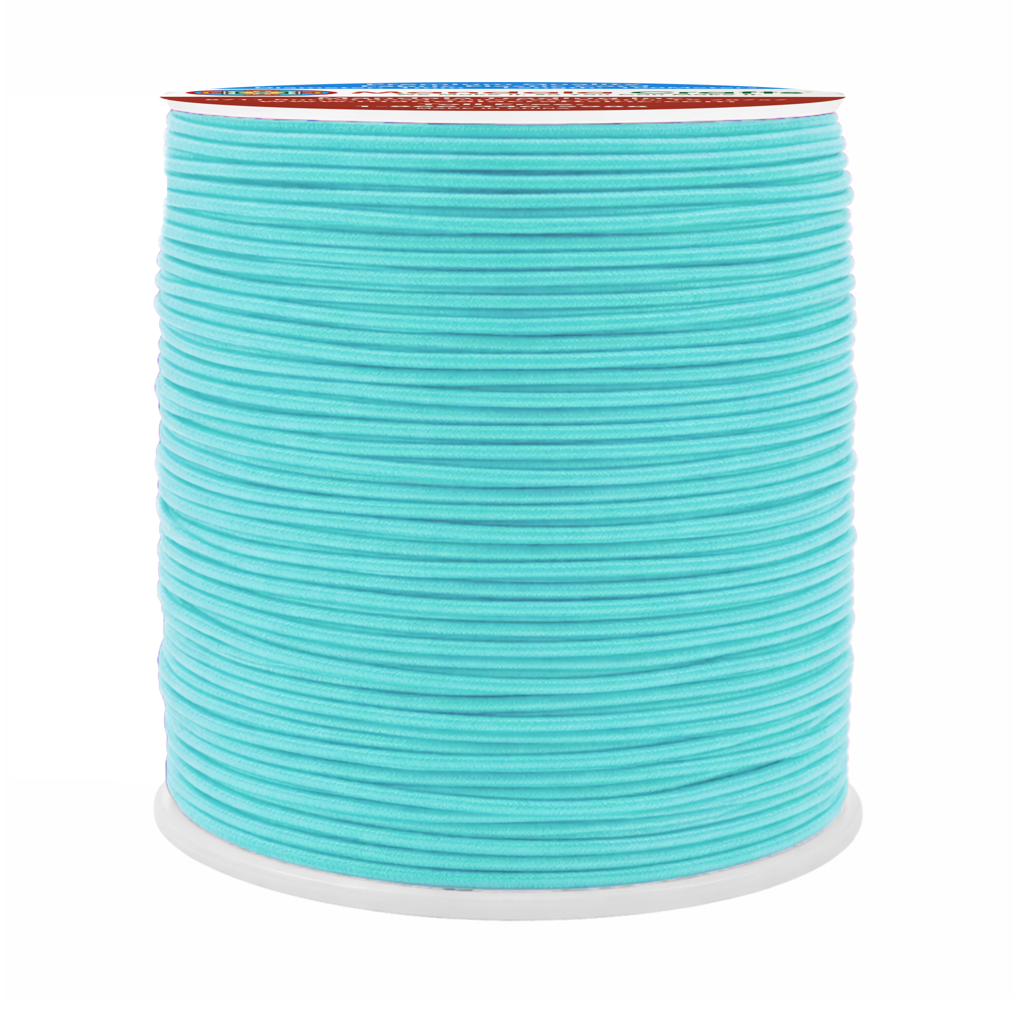 Mandala Crafts 1mm Elastic Cord Stretchy String for Bracelets, Necklaces, Jewelry Making, Beading, Masks; 109 Yards