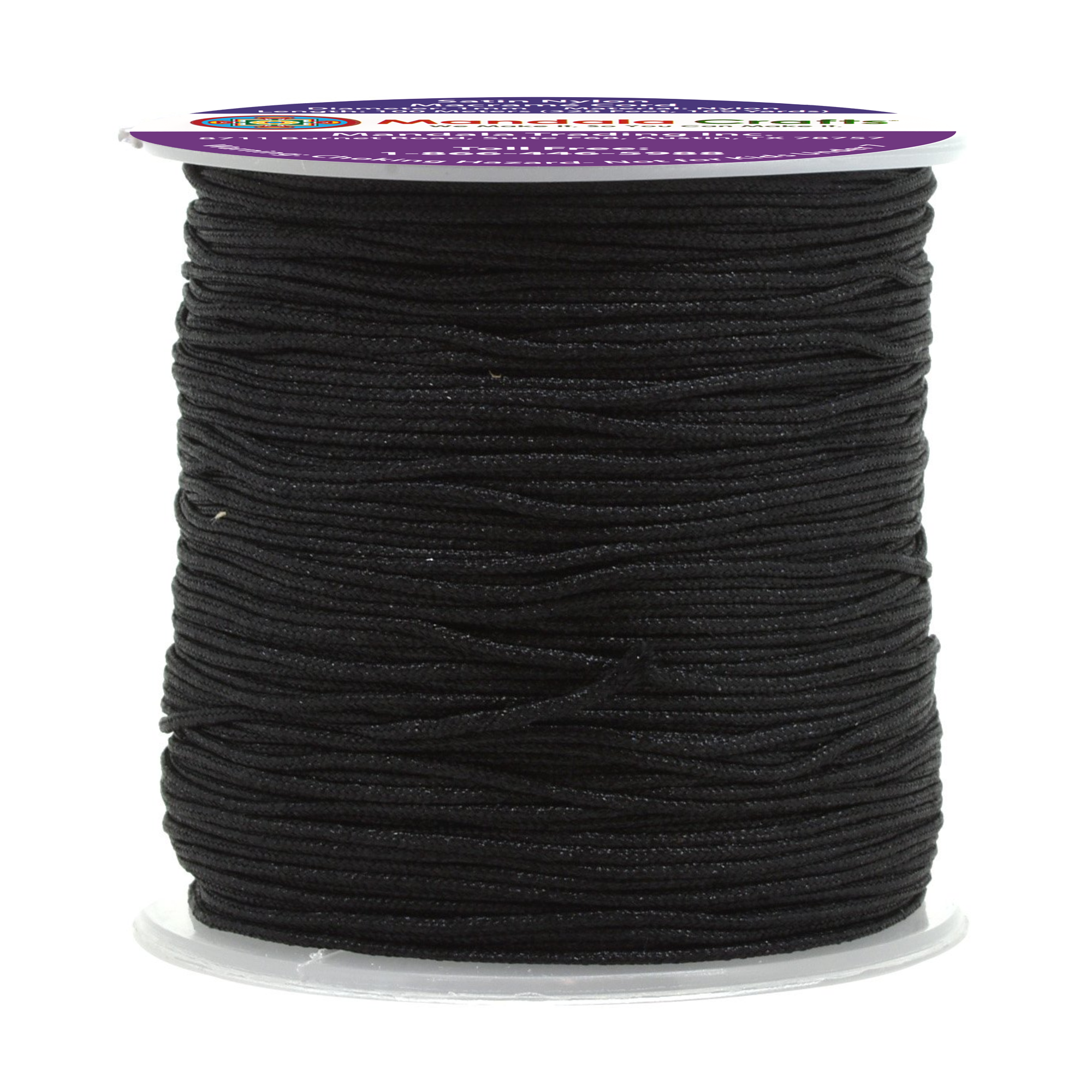 1mm Nylon Satin Cord, Rattail Trim Thread for Chinese Knotting, Kumihimo, Beading, Macrame, Jewelry Making, Sewing