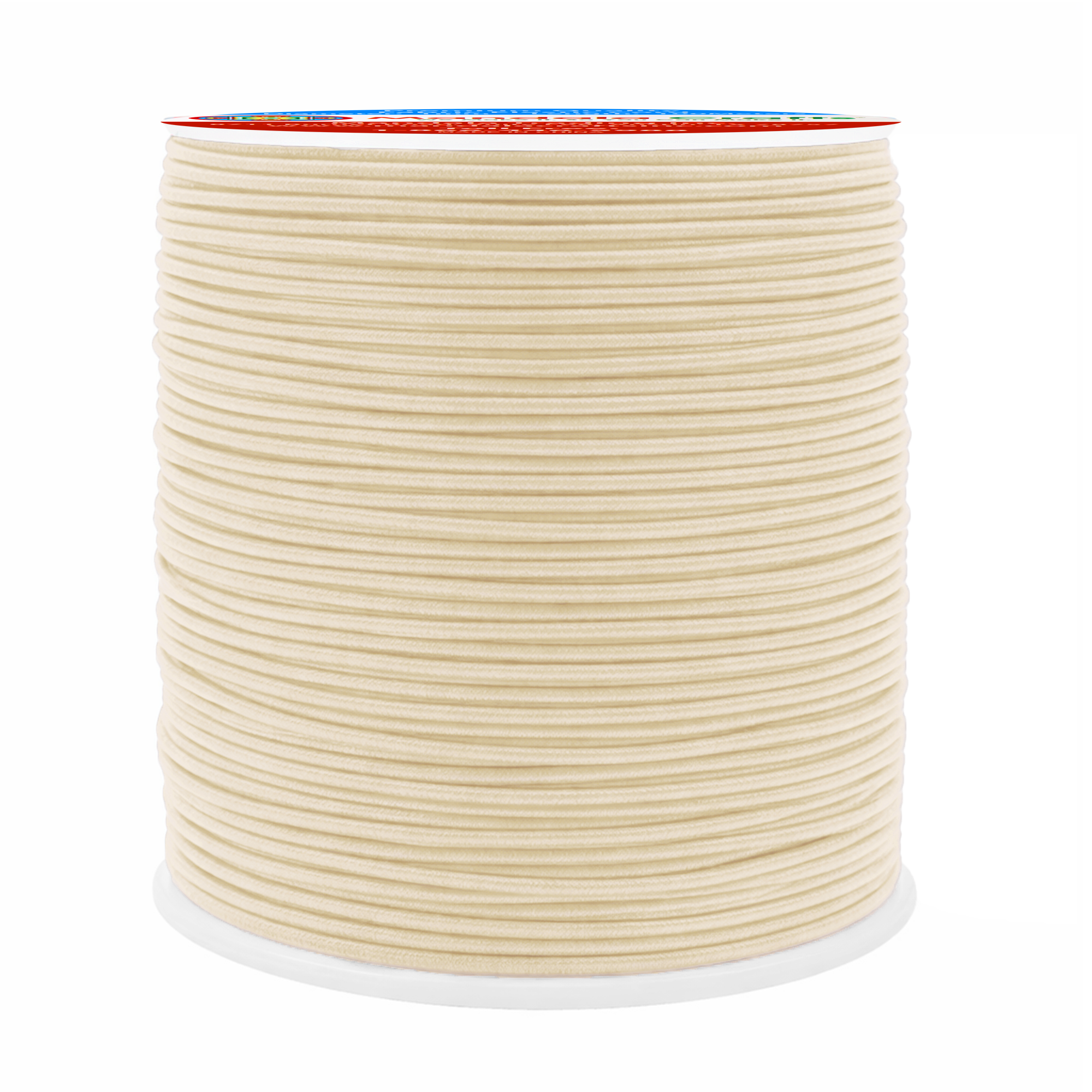 Mandala Crafts 1mm Elastic Cord Stretchy String for Bracelets, Necklaces, Jewelry Making, Beading, Masks; 109 Yards