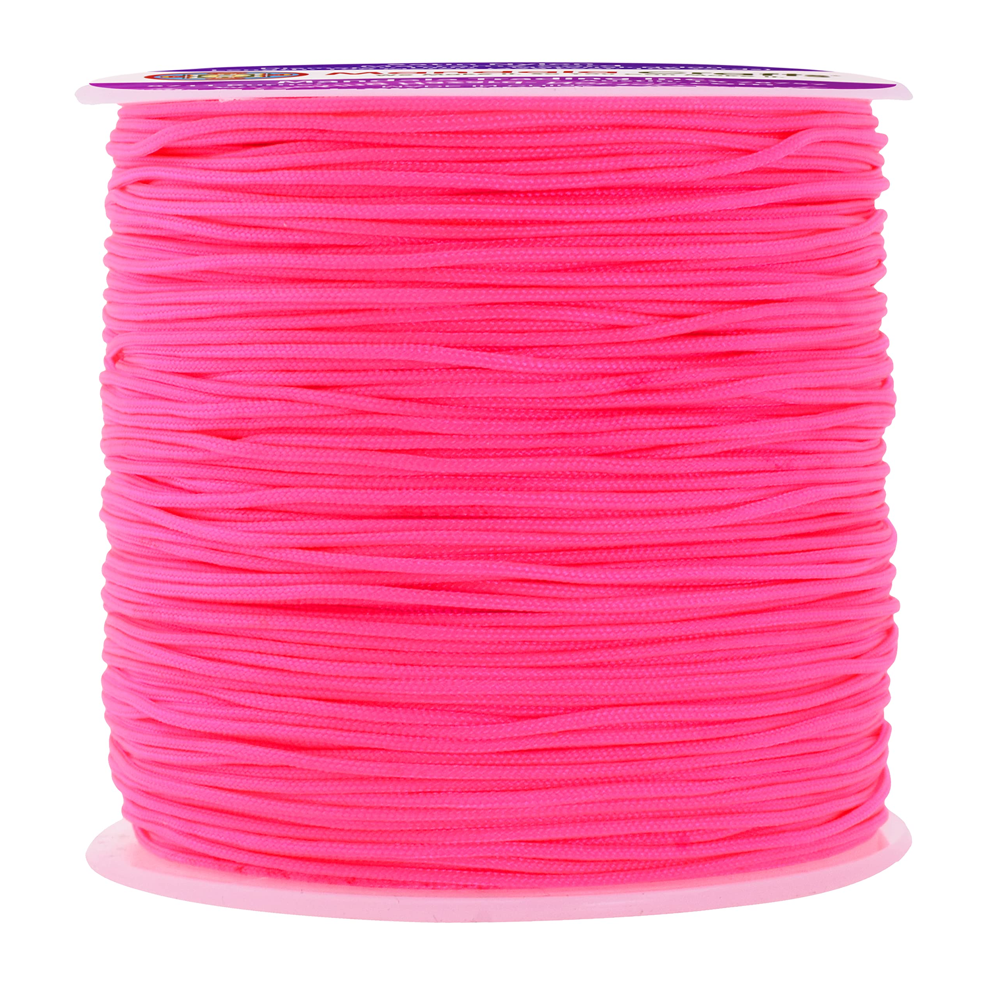 1mm Nylon Satin Cord, Rattail Trim Thread for Chinese Knotting, Kumihimo, Beading, Macrame, Jewelry Making, Sewing