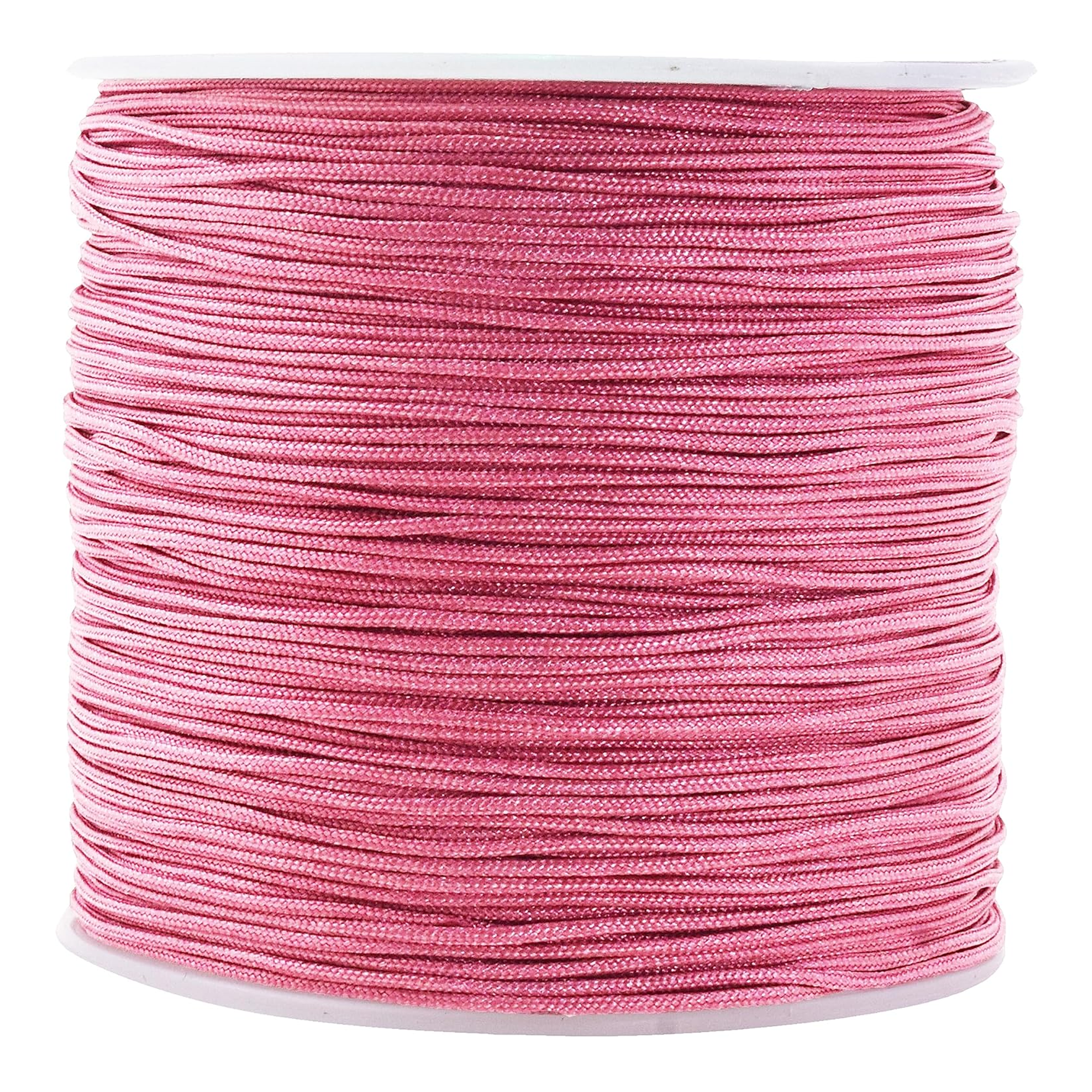 1mm Nylon Satin Cord, Rattail Trim Thread for Chinese Knotting, Kumihimo, Beading, Macrame, Jewelry Making, Sewing